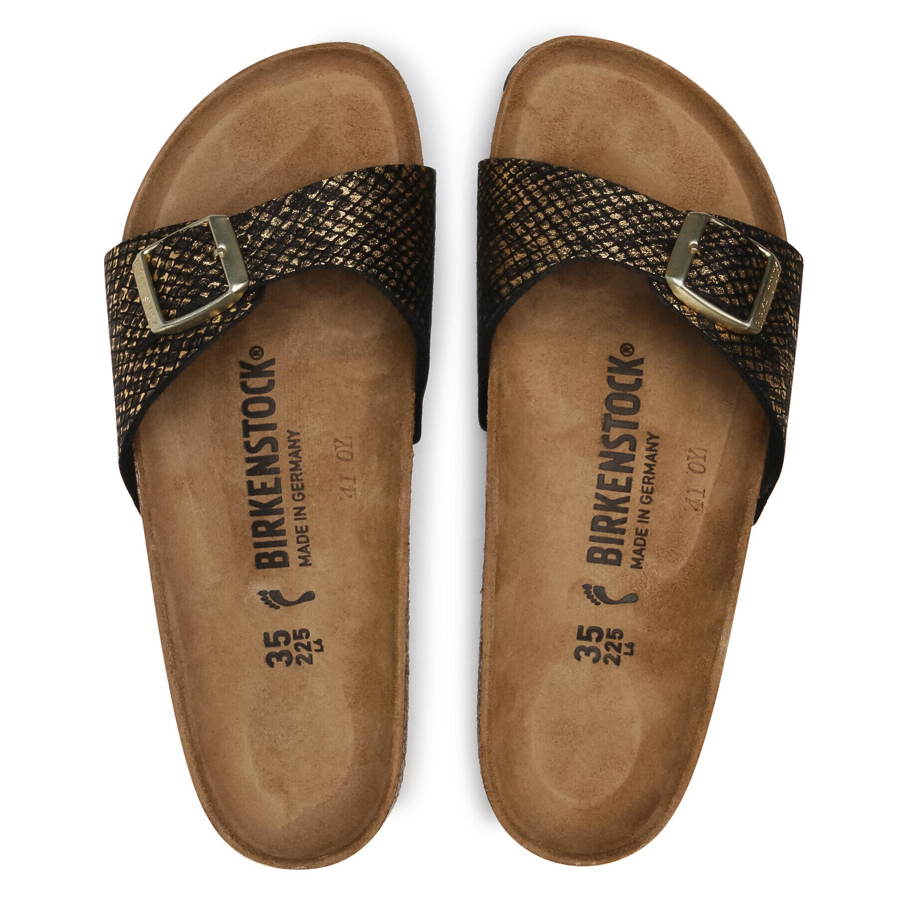 Birkenstock Чехли Madrid BS 1018666 Златист - Pepit.bg