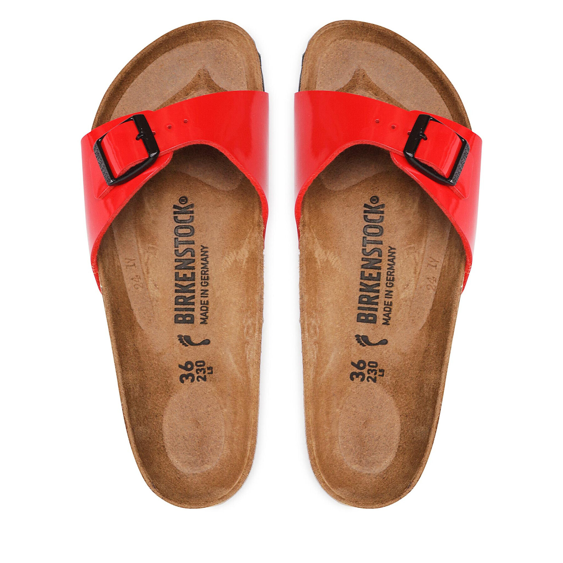 Birkenstock Чехли Madrid Bs 1019460 Червен - Pepit.bg