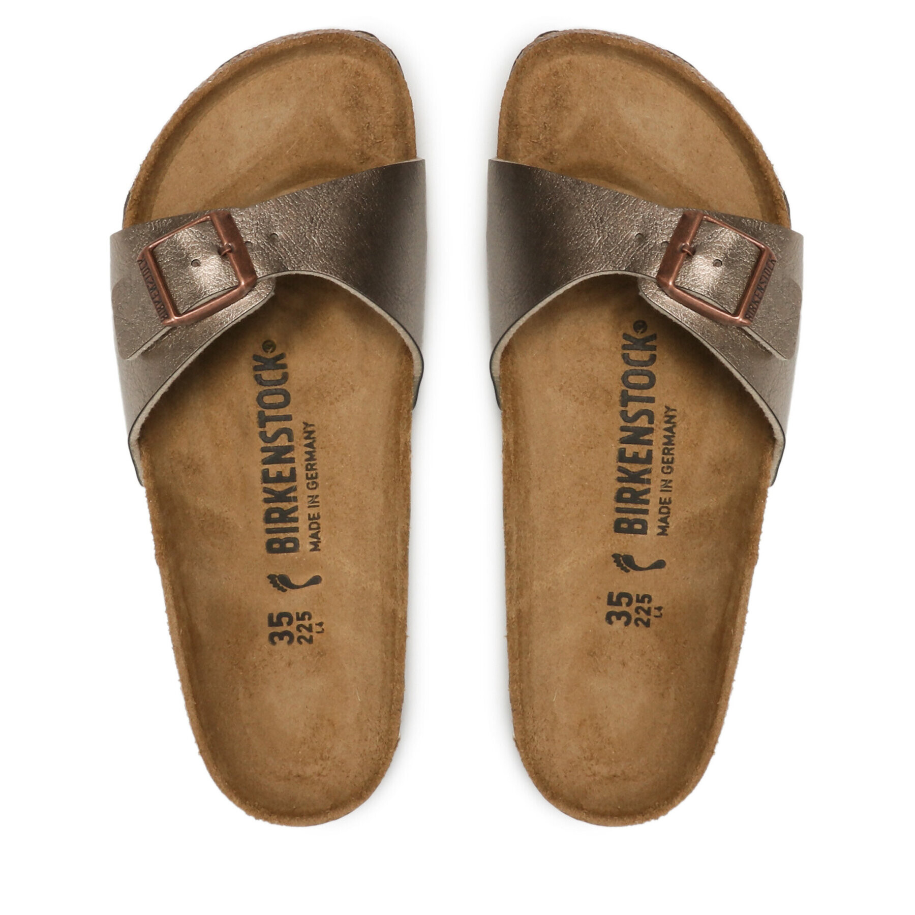 Birkenstock Чехли Madrid Bs 1020632 Златист - Pepit.bg