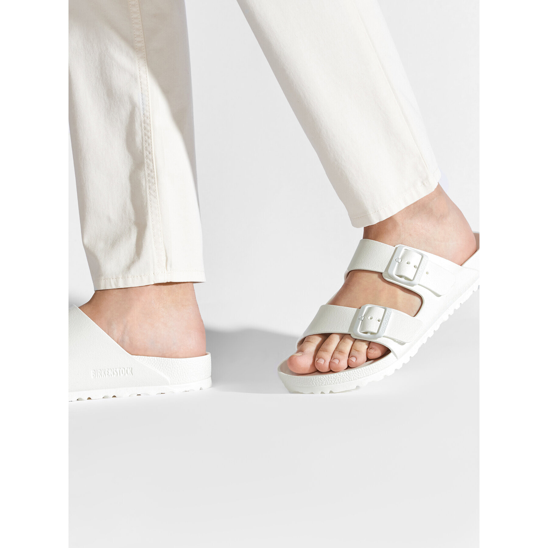 Birkenstock Чехли Arizona 0129441 Бял - Pepit.bg