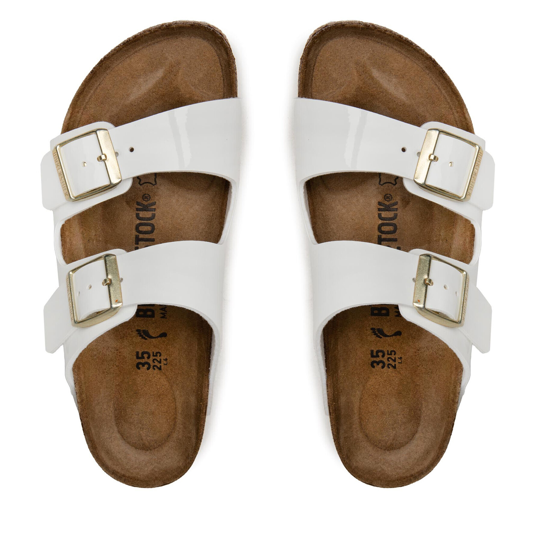 Birkenstock Чехли Arizona 1005294 Бял - Pepit.bg