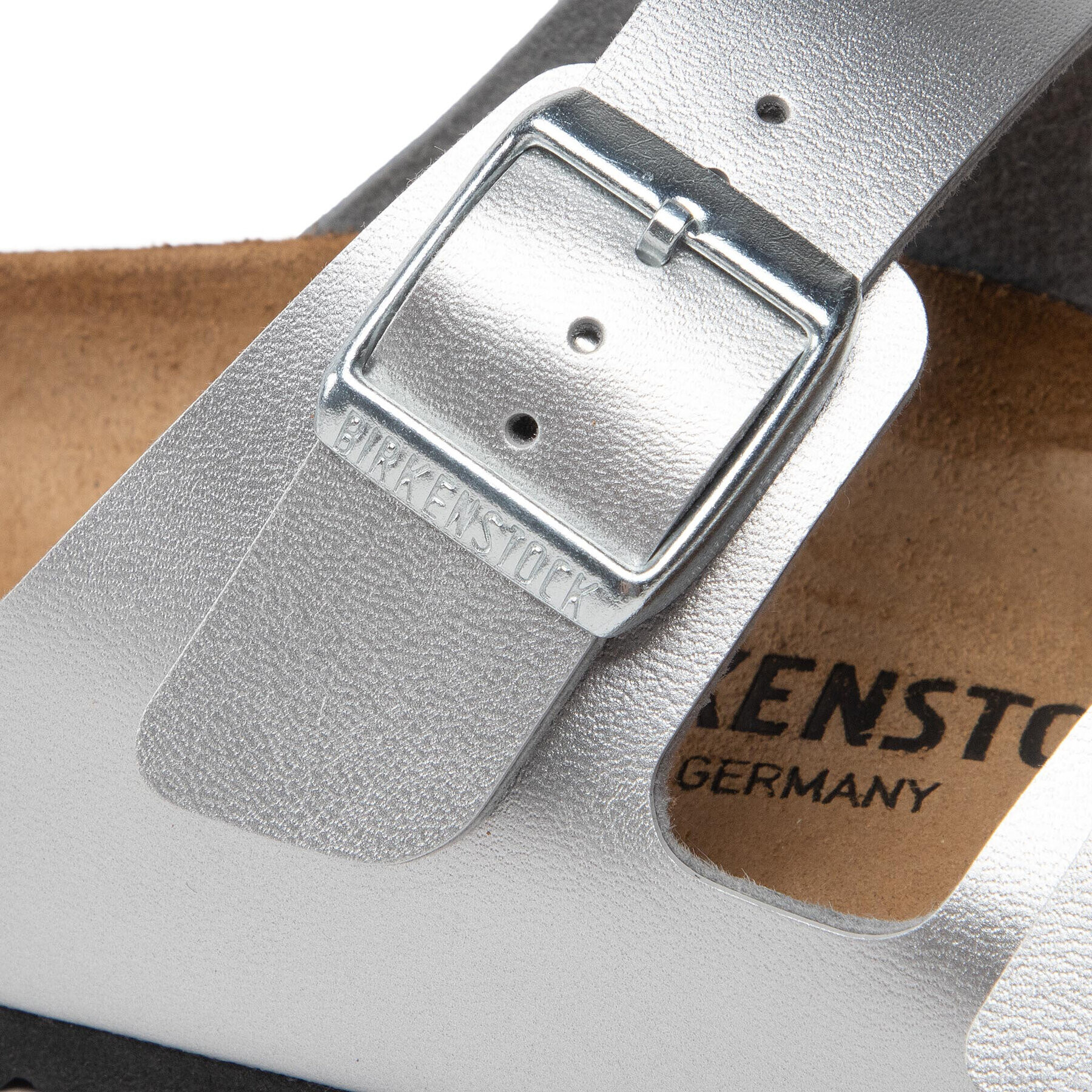 Birkenstock Чехли Arizona 1012282 Сребрист - Pepit.bg