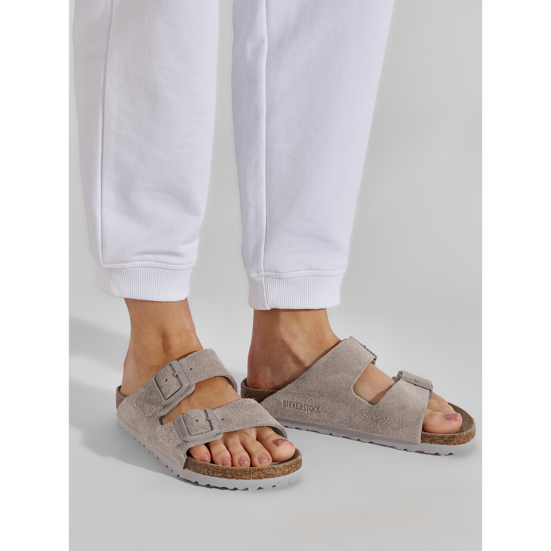 Birkenstock Чехли Arizona 1020557 Сив - Pepit.bg