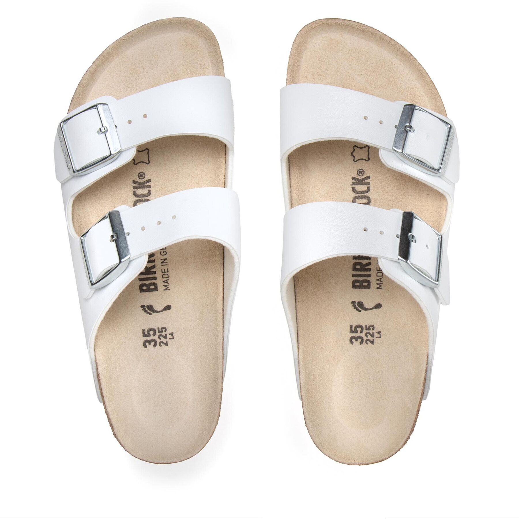 Birkenstock Чехли Arizona Bs 0051133 Бял - Pepit.bg