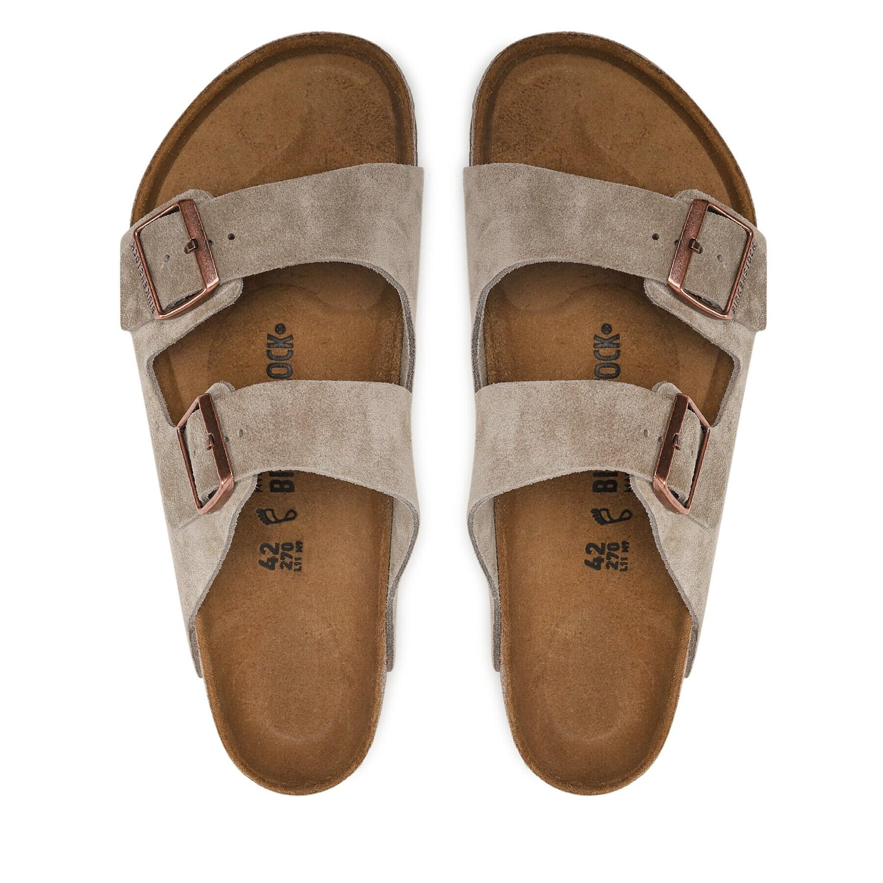 Birkenstock Чехли Arizona Bs 0051461 Сив - Pepit.bg
