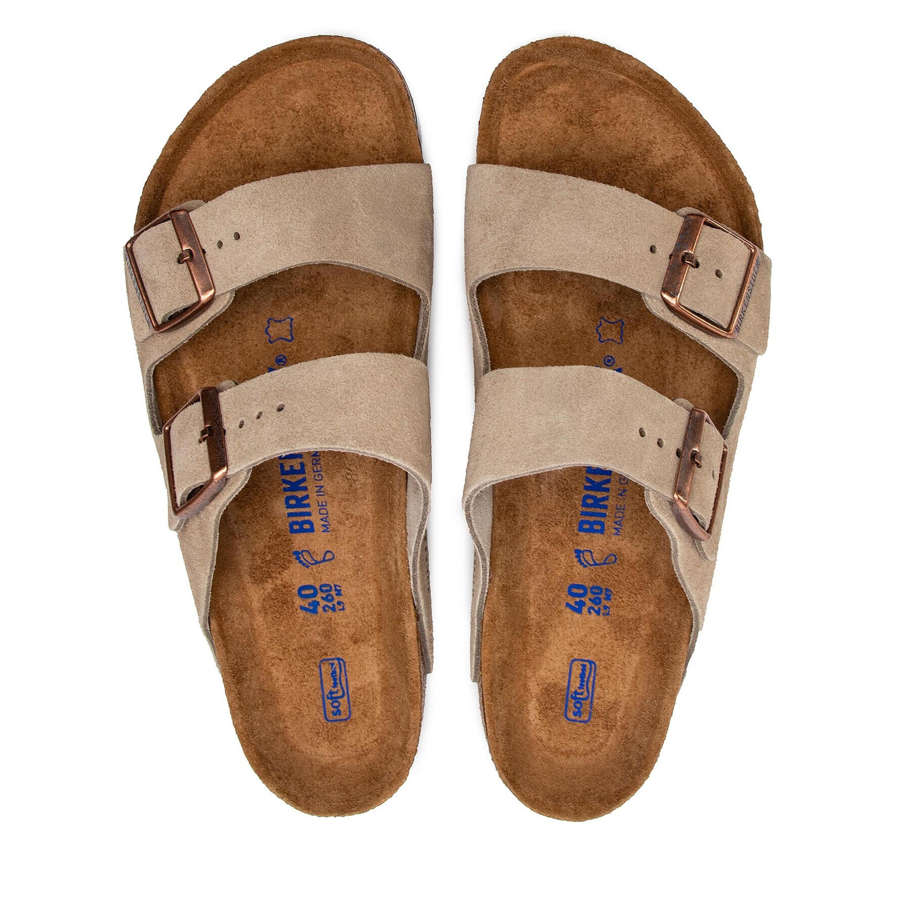 Birkenstock Чехли Arizona Bs 0951301 Сив - Pepit.bg
