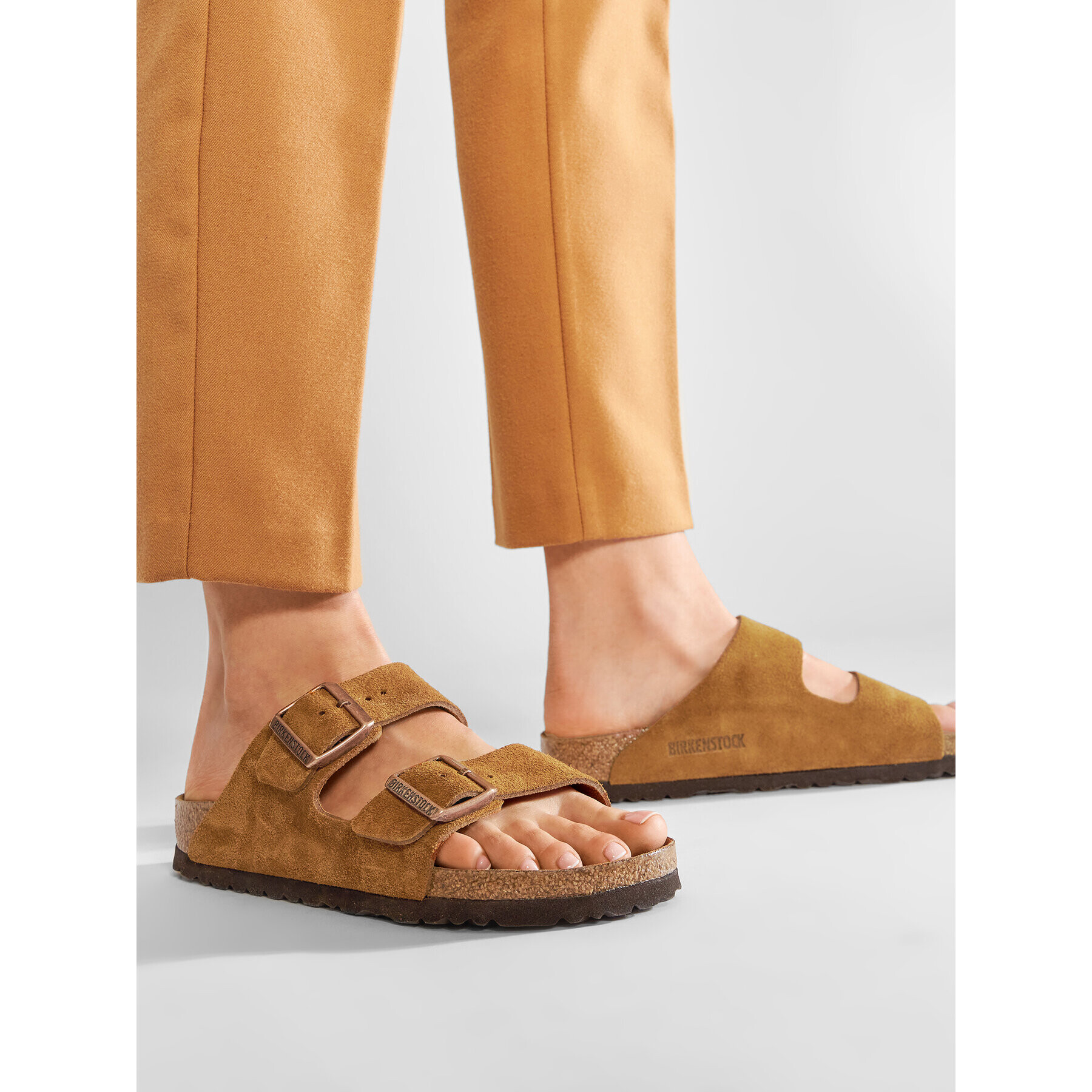Birkenstock Чехли Arizona Bs 1009527 Кафяв - Pepit.bg