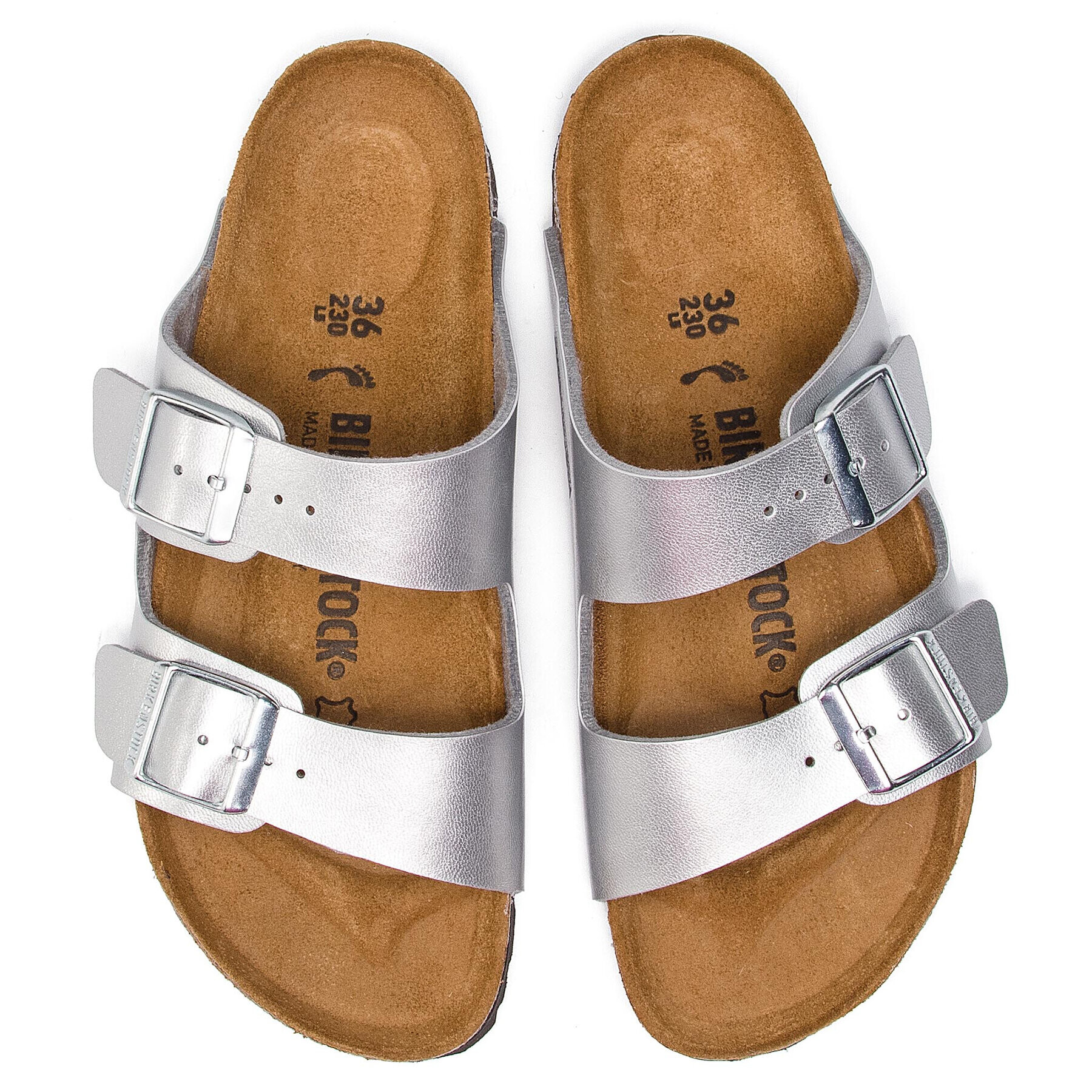 Birkenstock Чехли Arizona Bs 1012283 Сребрист - Pepit.bg