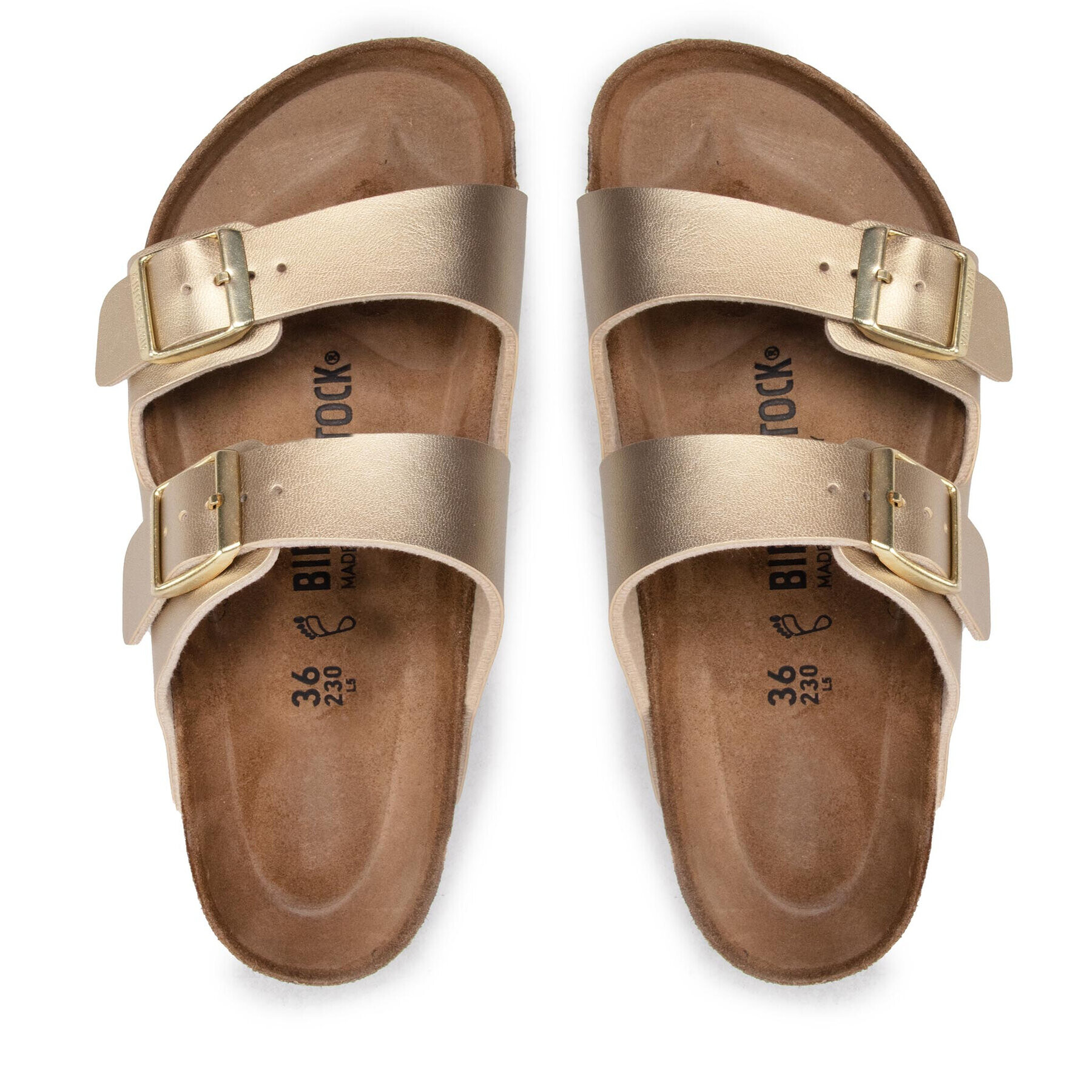 Birkenstock Чехли Arizona Bs 1016110 Златист - Pepit.bg