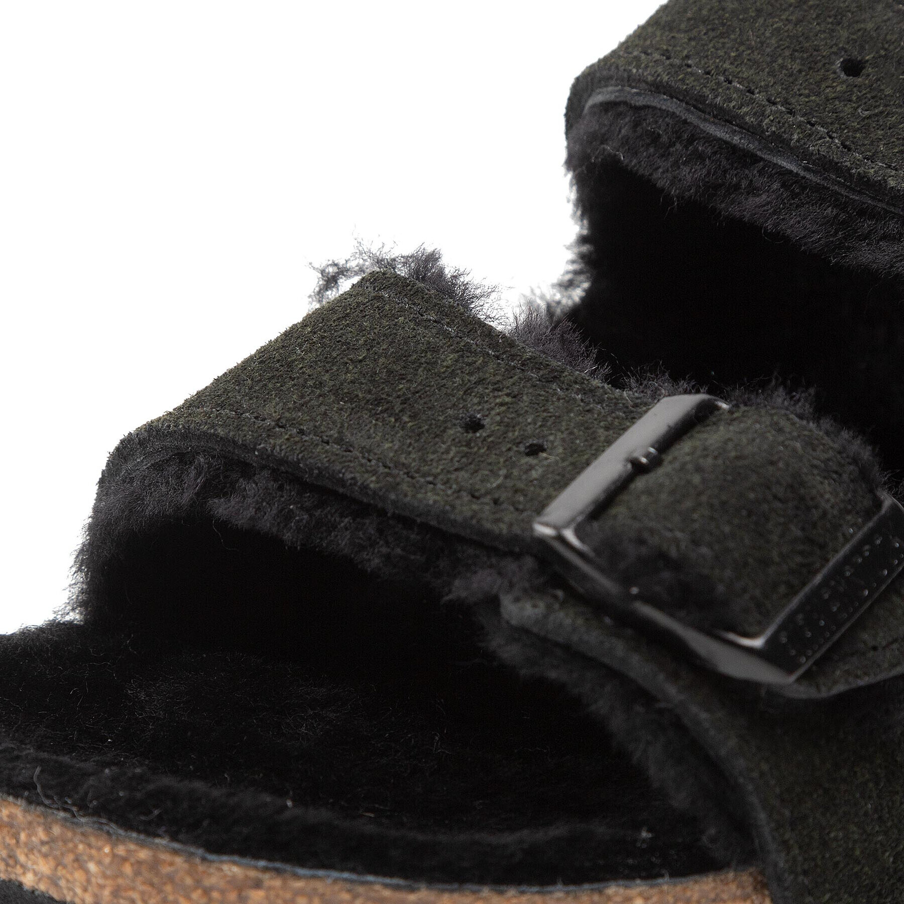 Birkenstock Чехли Arizona Shearling 0752663 Черен - Pepit.bg