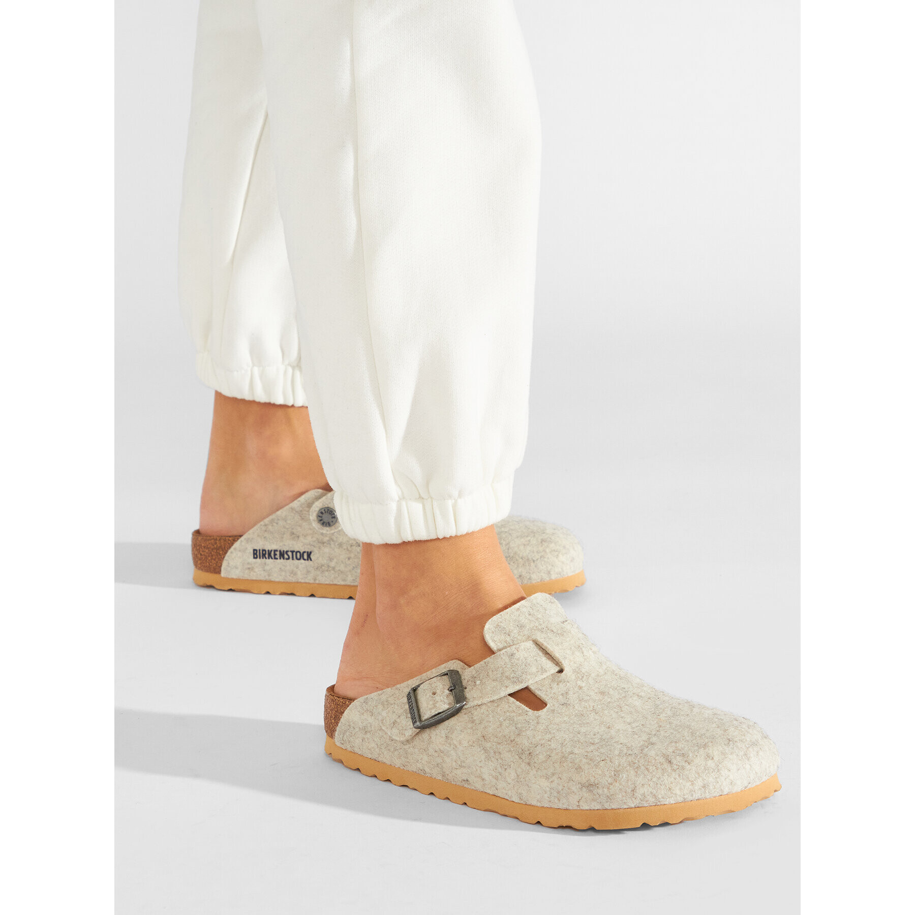 Birkenstock Чехли Boston 1023143 Бежов - Pepit.bg