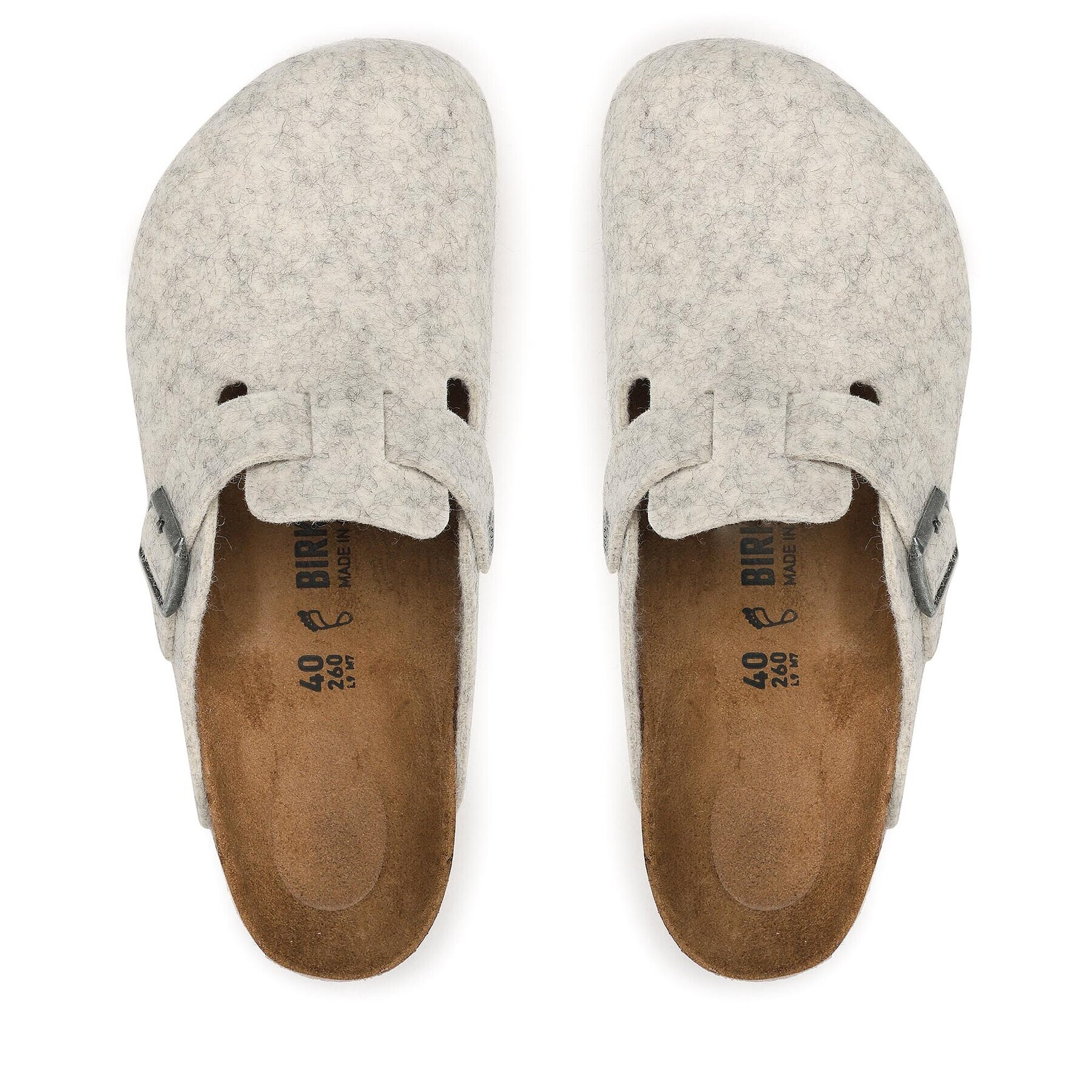 Birkenstock Чехли Boston 1023160 Бял - Pepit.bg