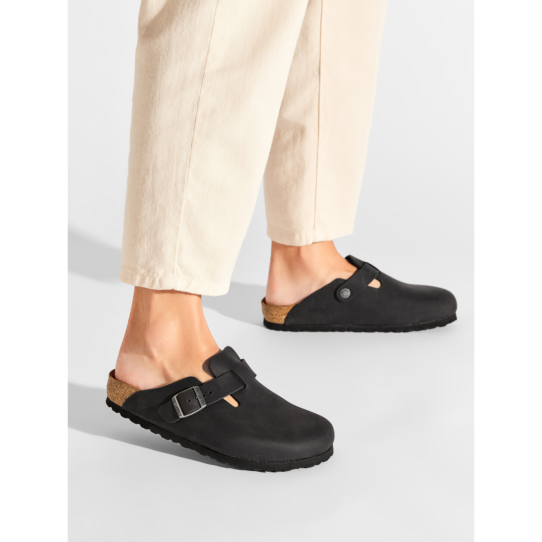 Birkenstock Чехли Boston Bs 0059463 Черен - Pepit.bg