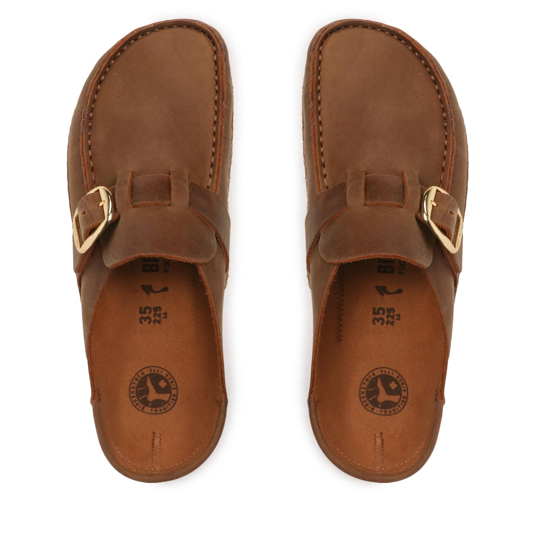 Birkenstock Чехли Buckley 1024028 Кафяв - Pepit.bg