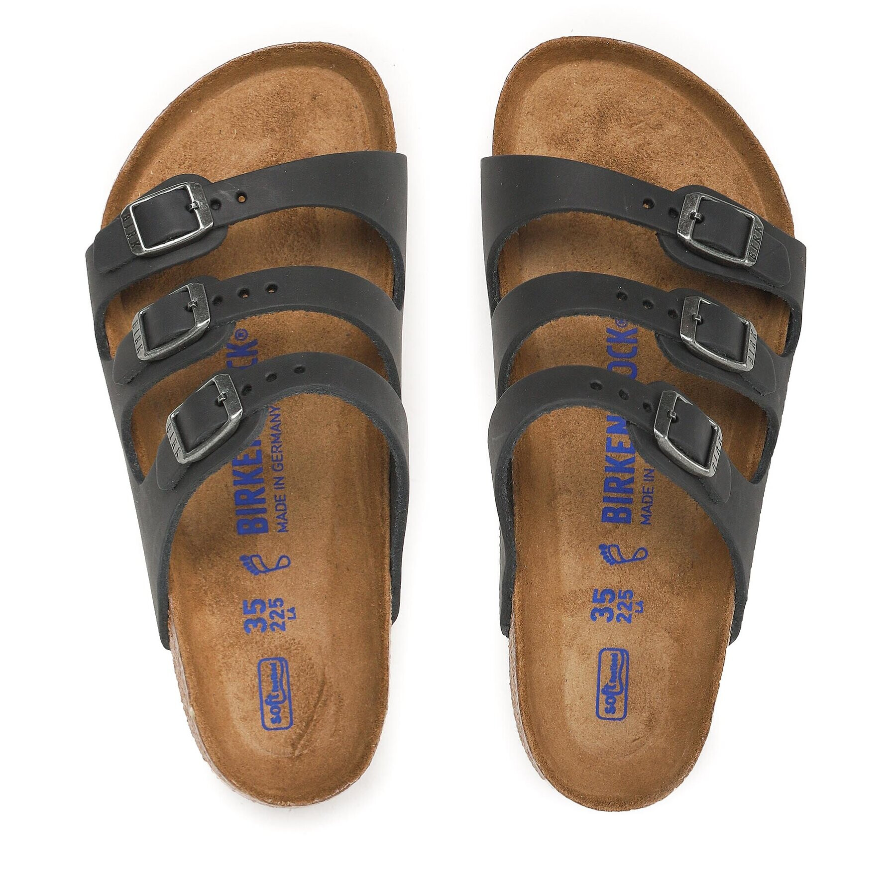 Birkenstock Чехли Florida 1011445 Черен - Pepit.bg