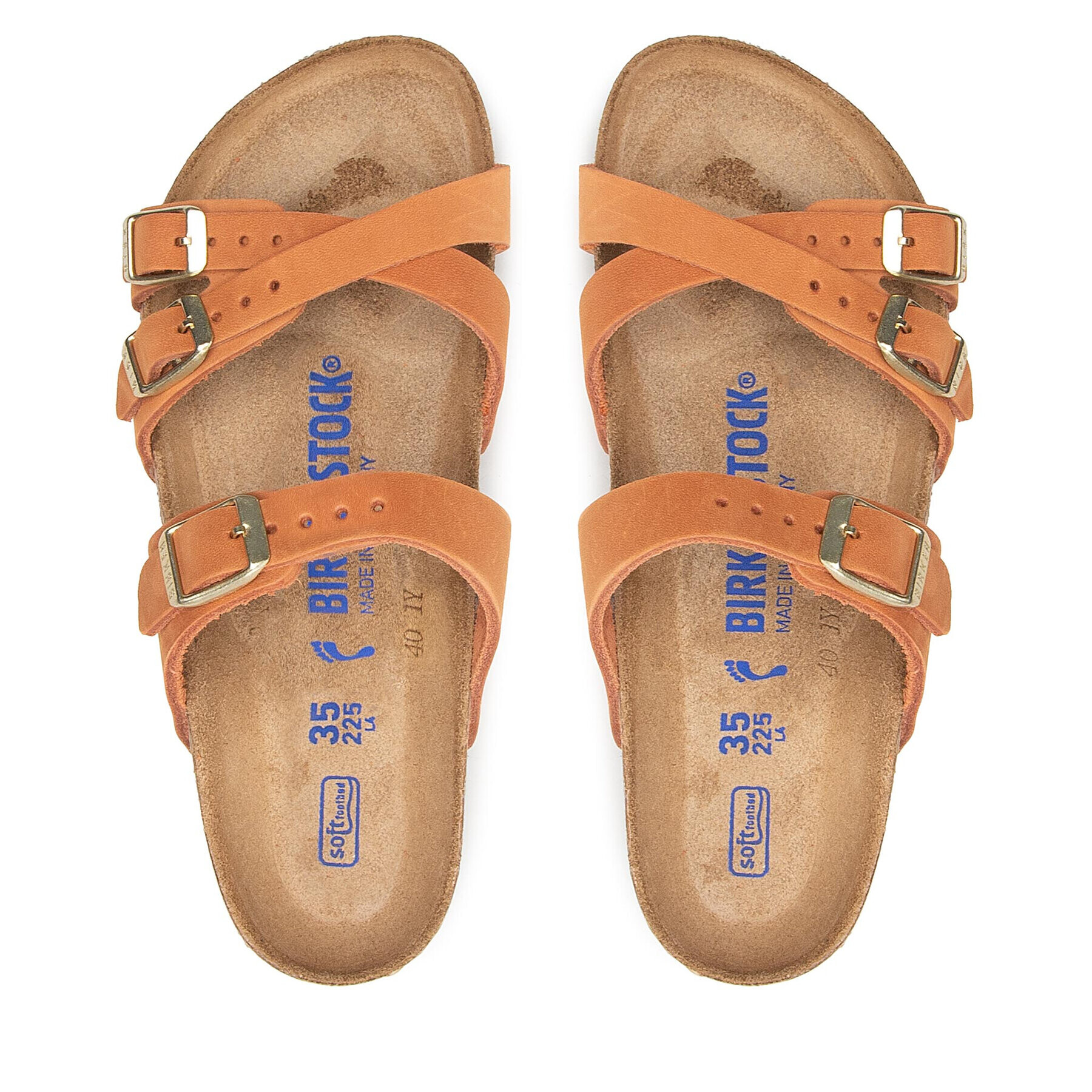 Birkenstock Чехли Franca 1021518 Кафяв - Pepit.bg