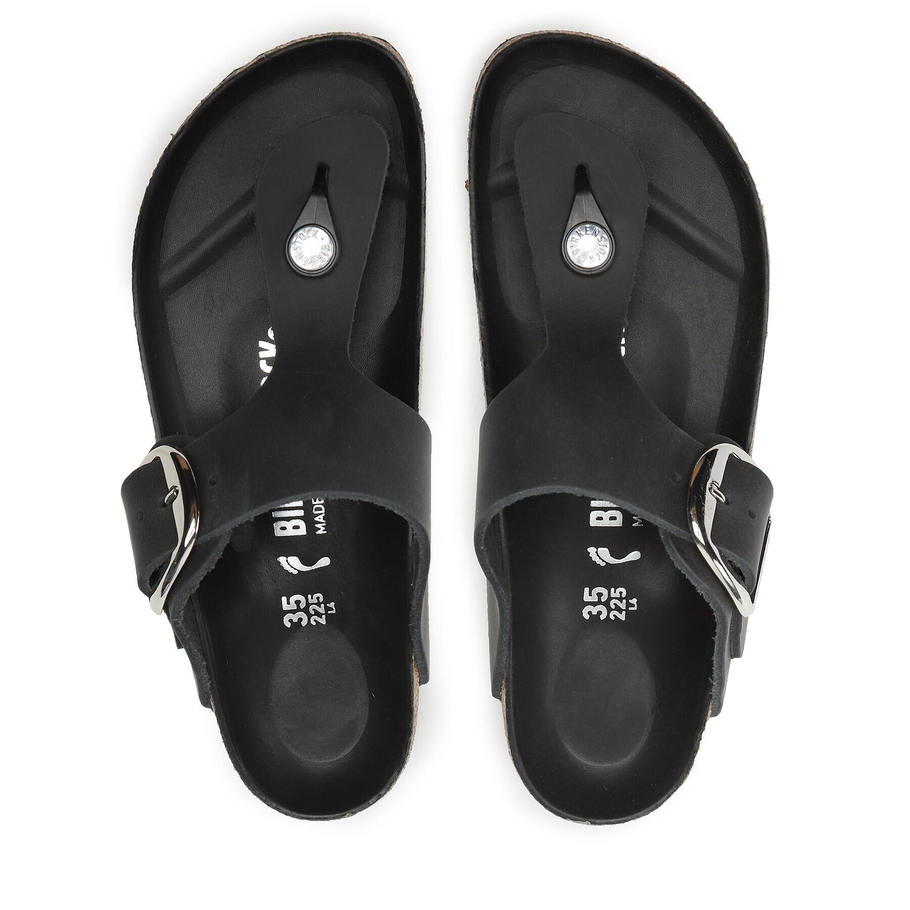 Birkenstock Чехли Gizeh Big Buckle 1023337 Черен - Pepit.bg
