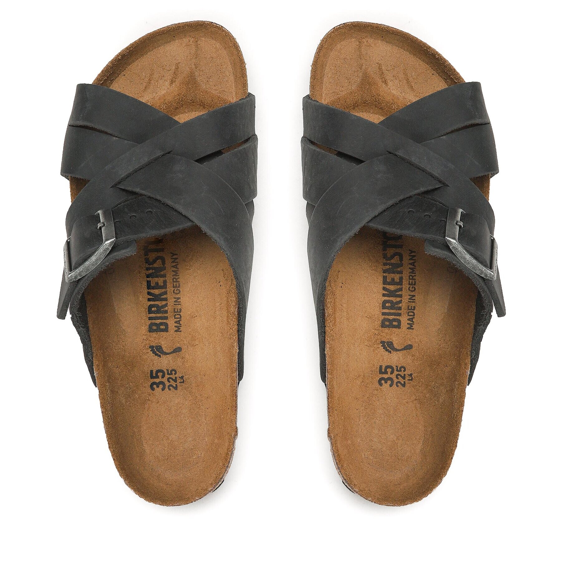 Birkenstock Чехли Lugano 1017466 Черен - Pepit.bg
