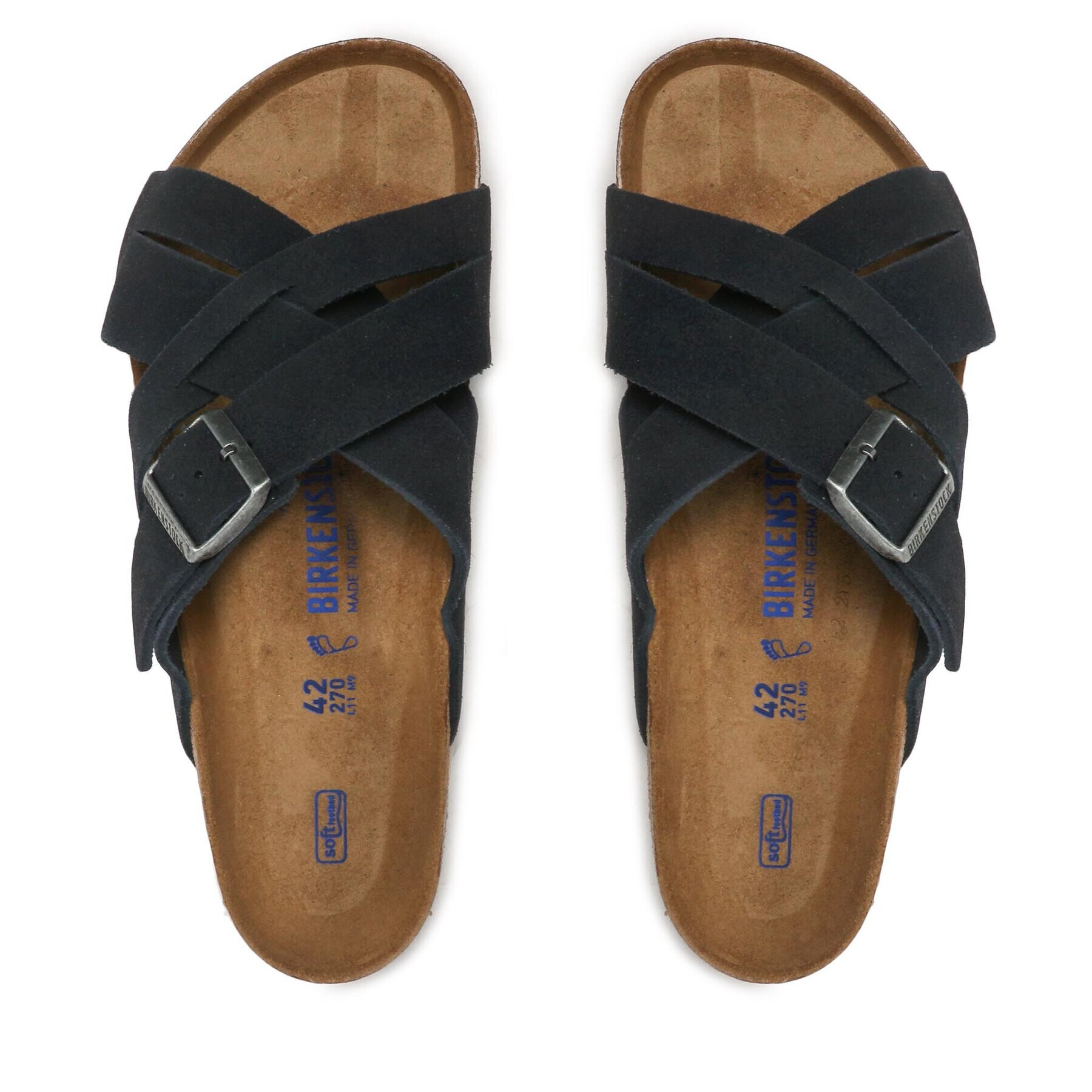 Birkenstock Чехли Lugano 1020935 Тъмносин - Pepit.bg