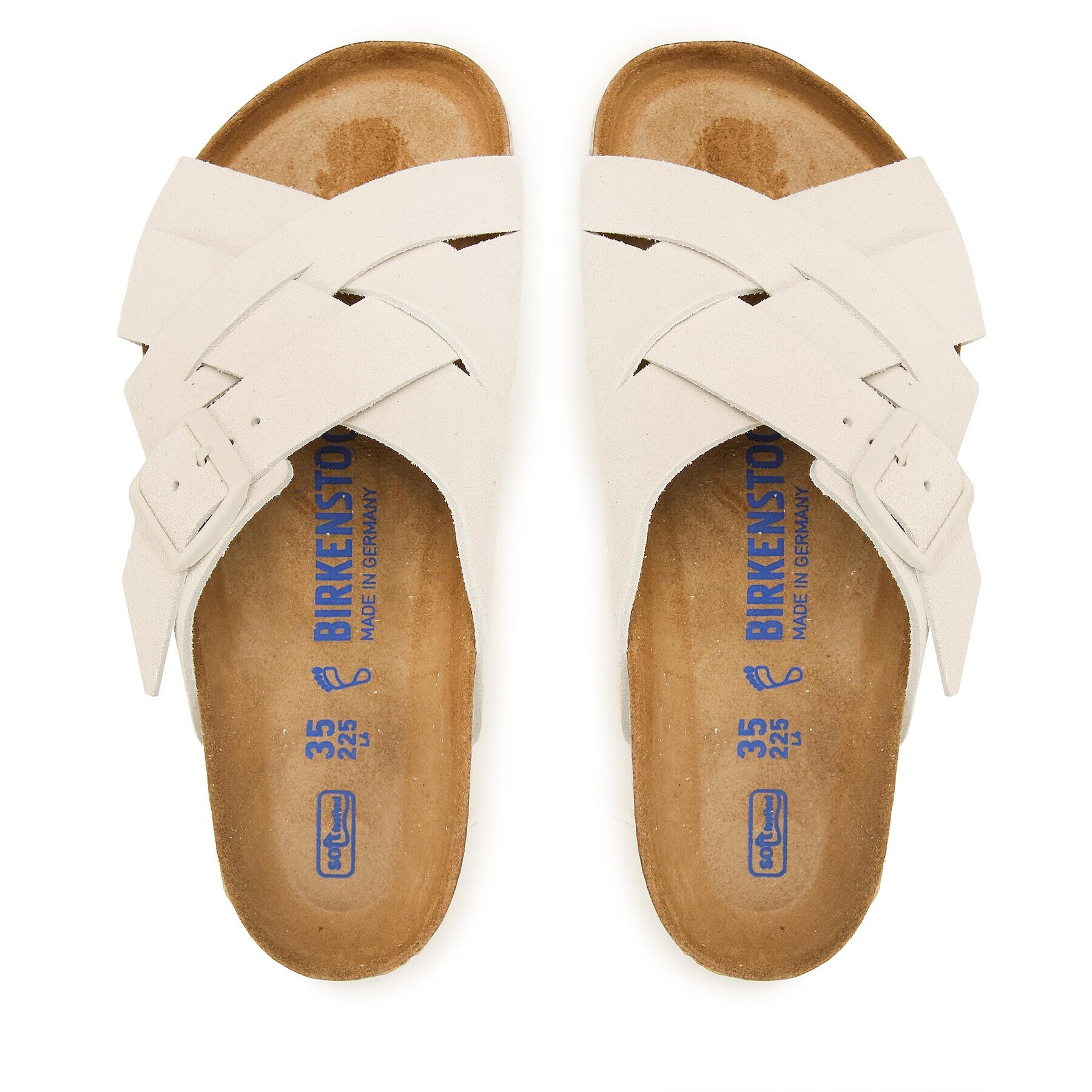 Birkenstock Чехли Lugano 1024534 Бял - Pepit.bg
