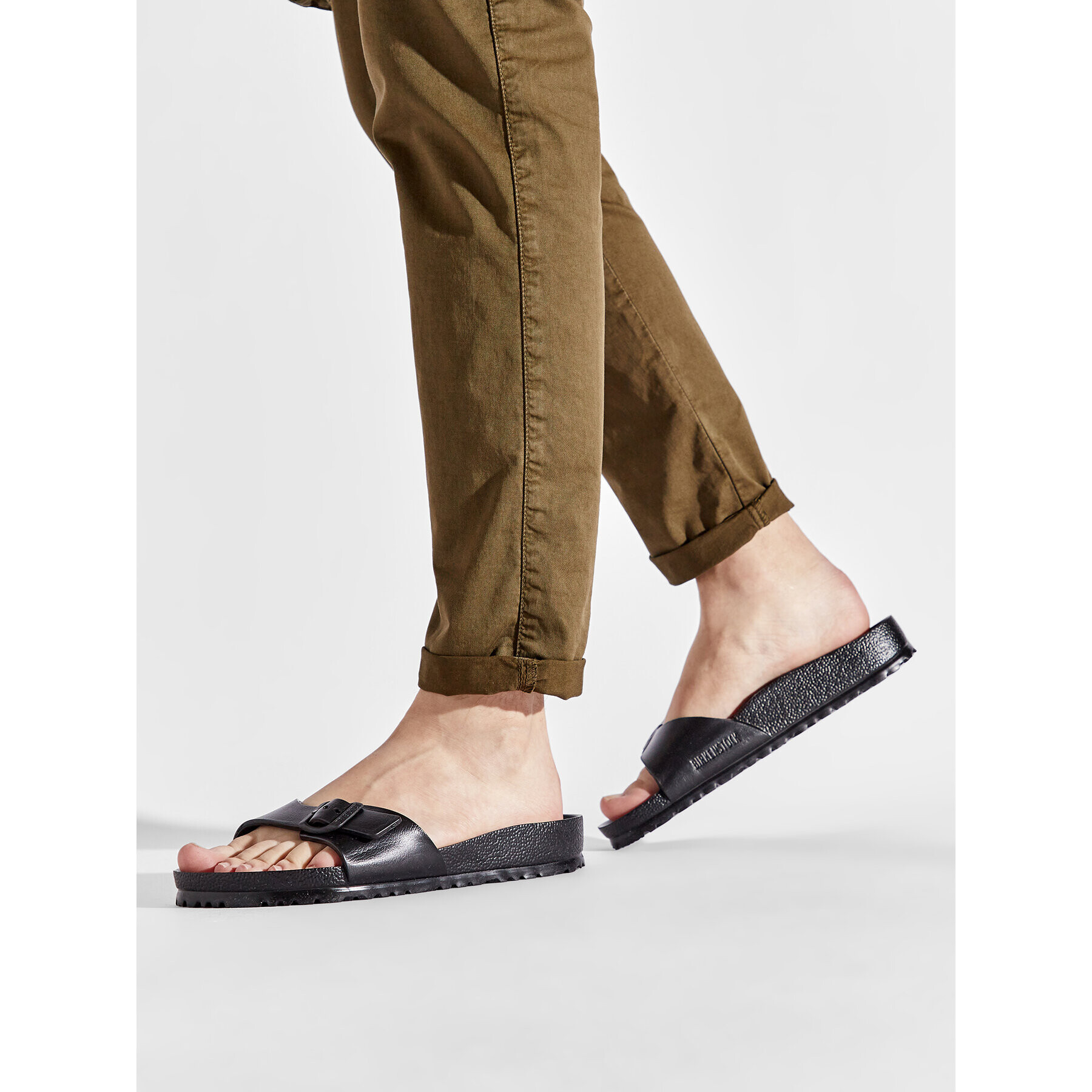 Birkenstock Чехли Madrid 0128161 Черен - Pepit.bg