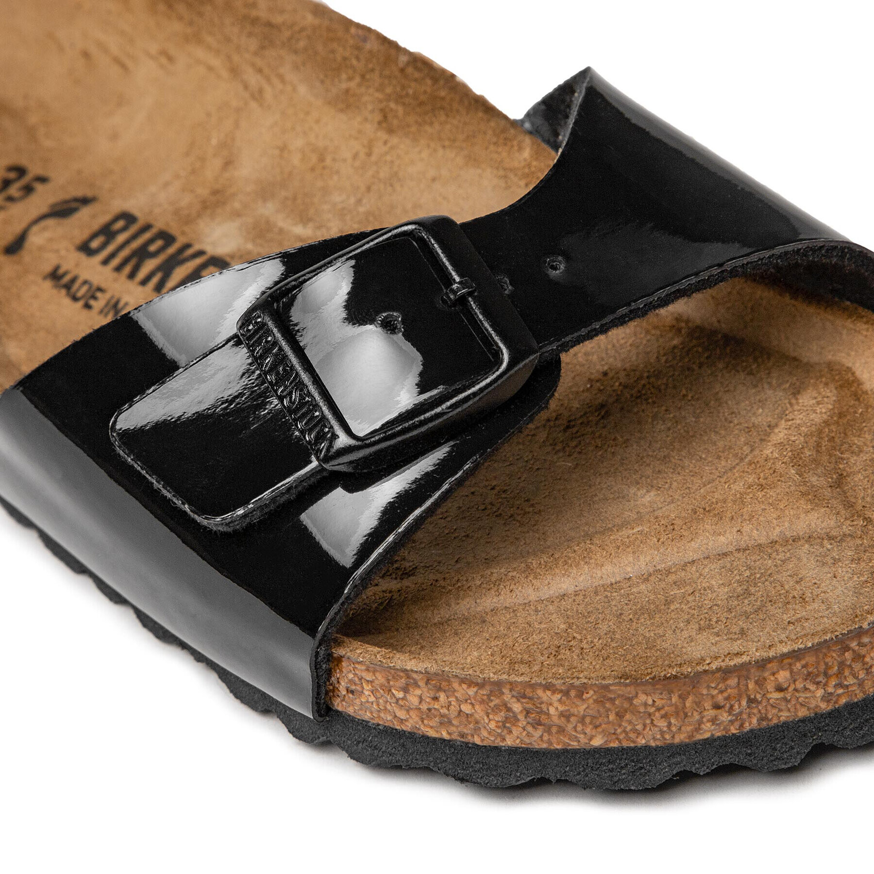 Birkenstock Чехли Madrid 040303 Черен - Pepit.bg