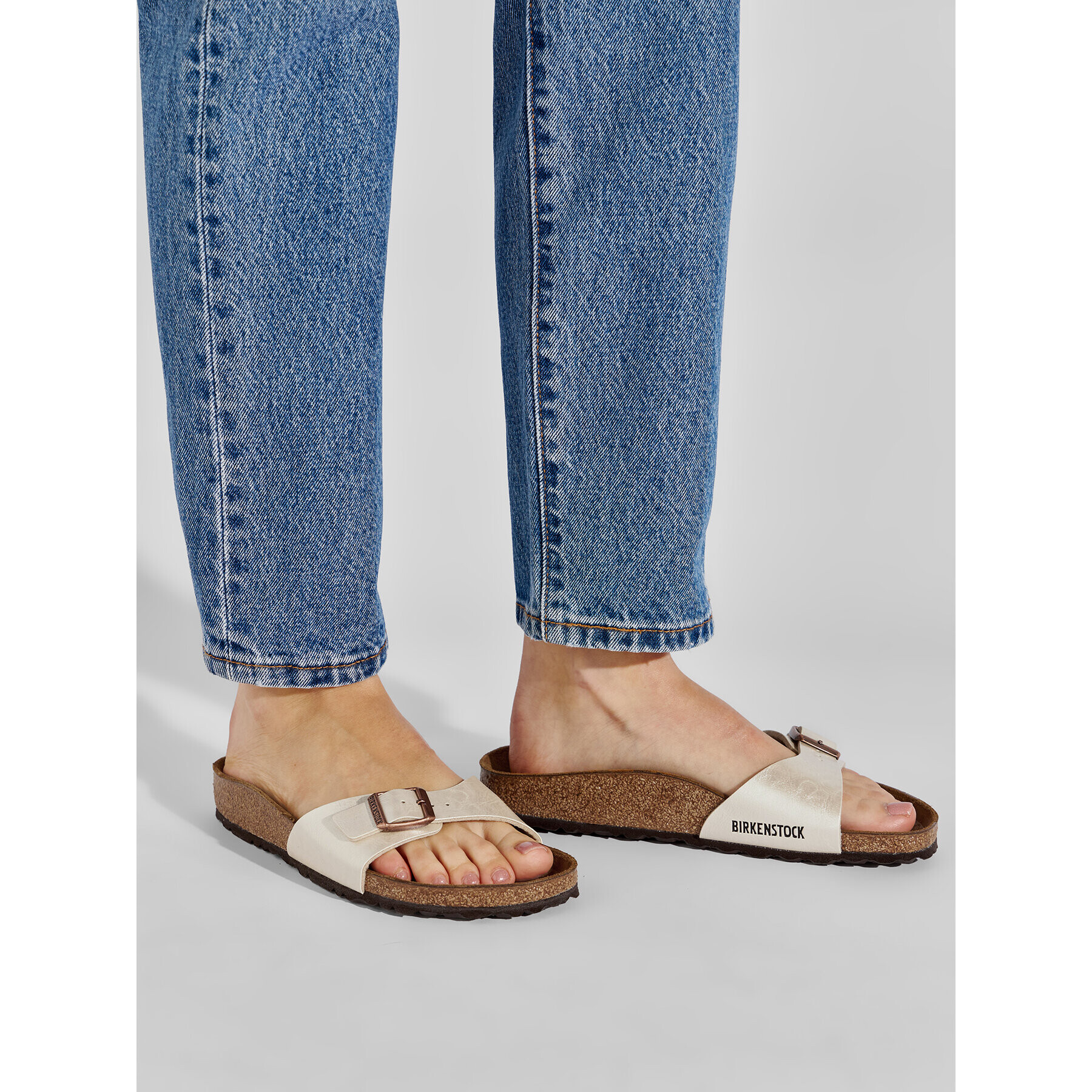 Birkenstock Чехли Madrid 0940153 Бежов - Pepit.bg