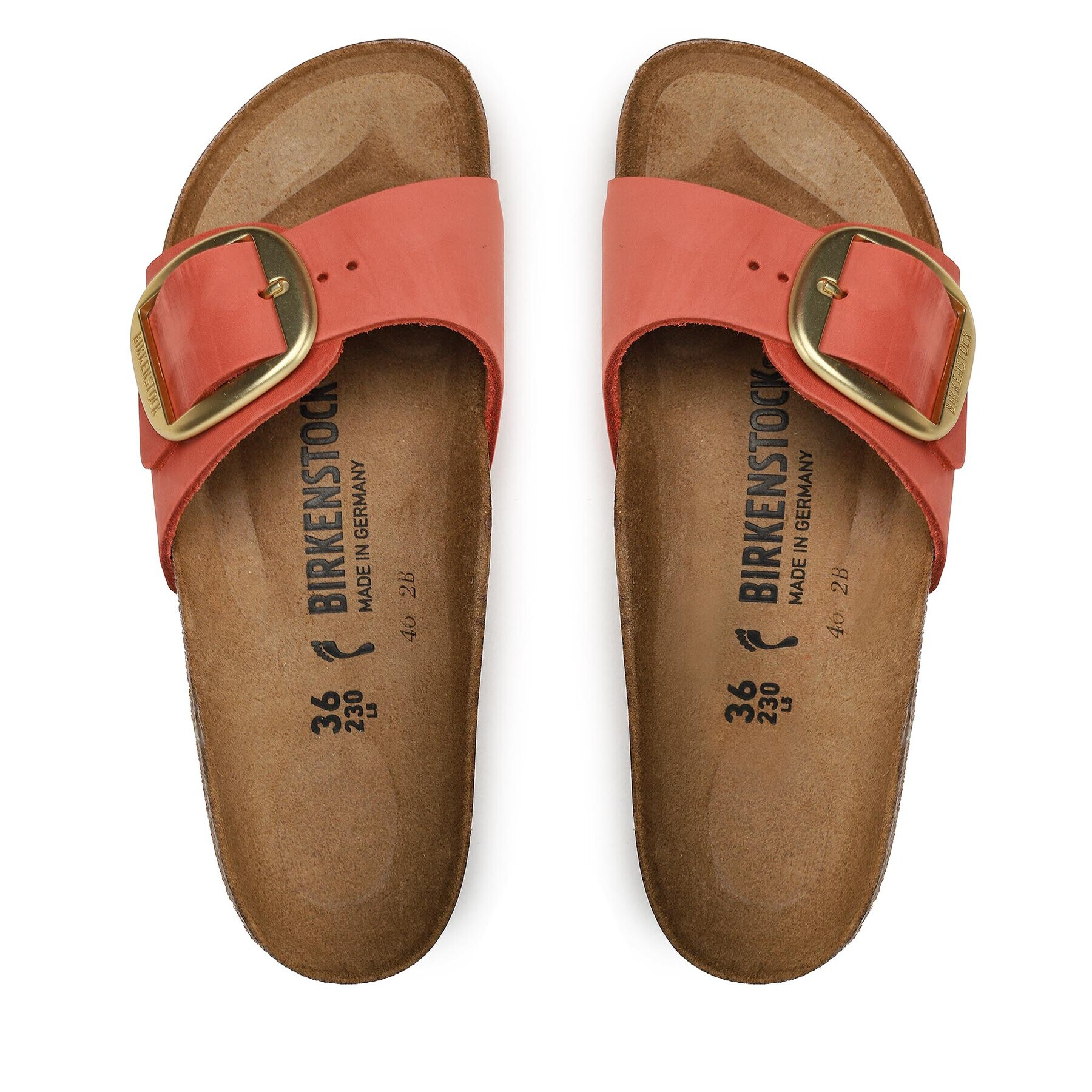 Birkenstock Чехли Madrid 1025407 Червен - Pepit.bg
