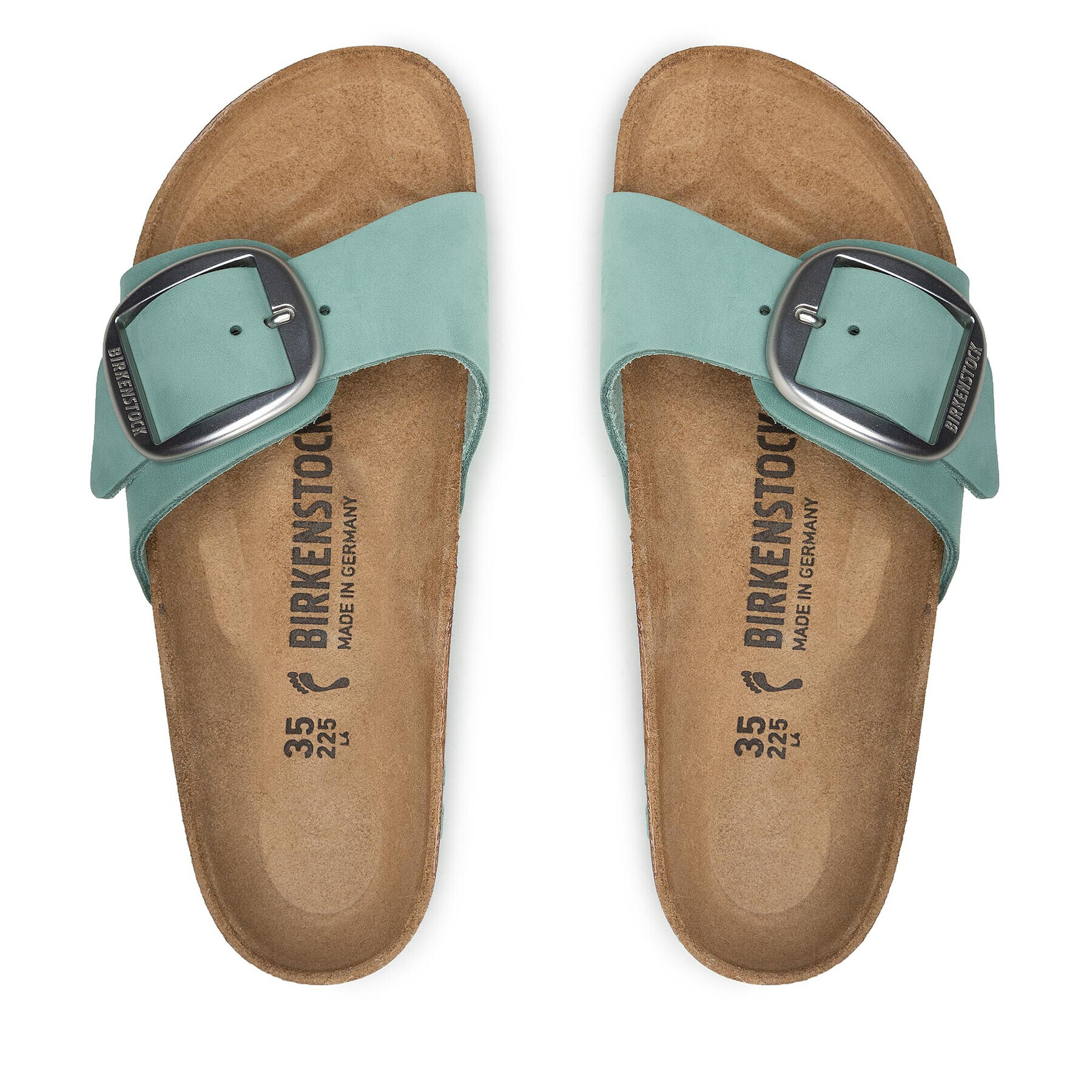 Birkenstock Чехли Madrid Big Buckle 1023385 Зелен - Pepit.bg