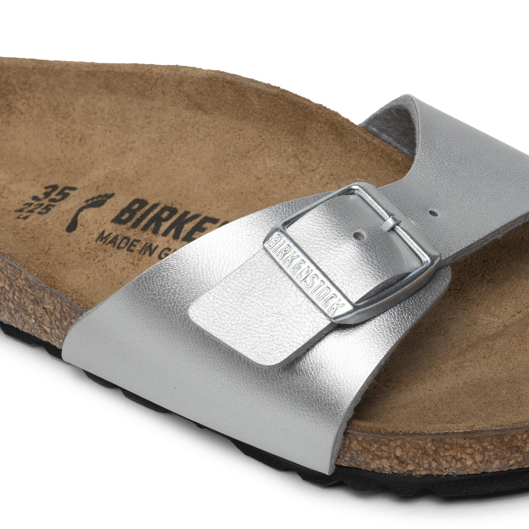 Birkenstock Чехли Madrid Bs 0040413 Сребрист - Pepit.bg