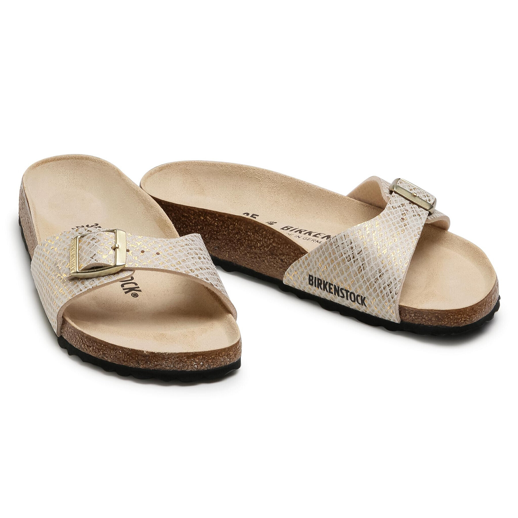 Birkenstock Чехли Madrid Bs 1018543 Златист - Pepit.bg
