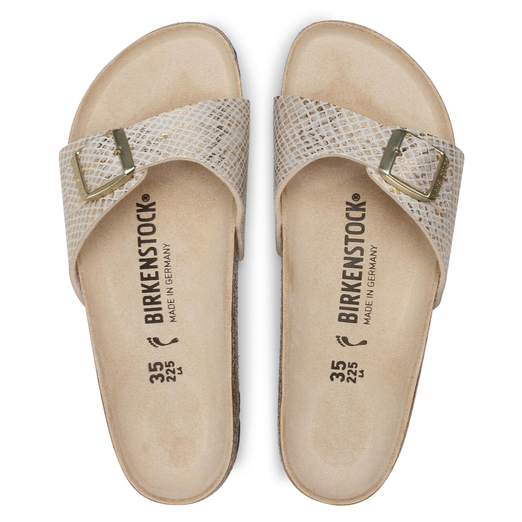 Birkenstock Чехли Madrid Bs 1018543 Златист - Pepit.bg