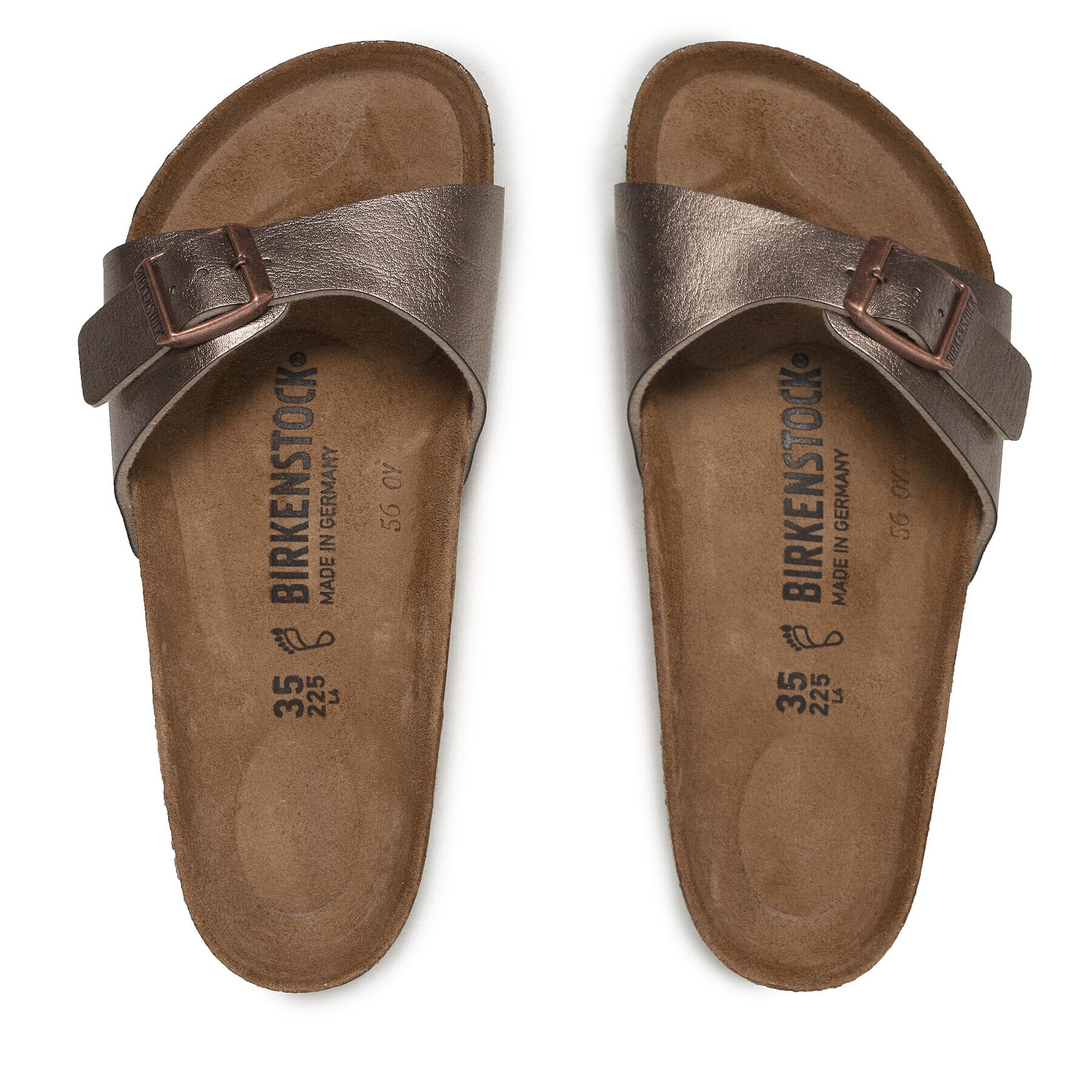 Birkenstock Чехли Madrid Bs 1020630 Златист - Pepit.bg