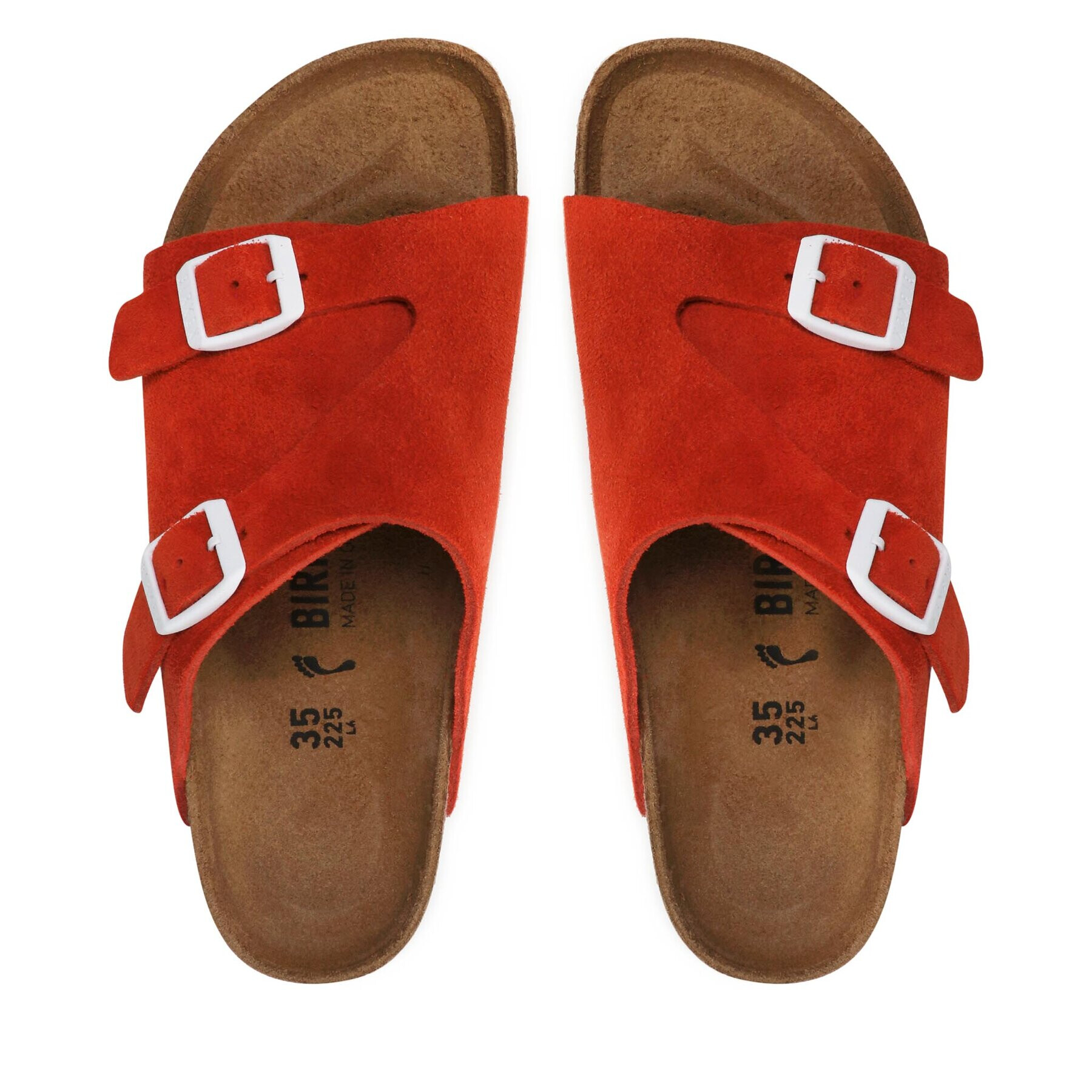 Birkenstock Чехли Zürich 1024967 Червен - Pepit.bg
