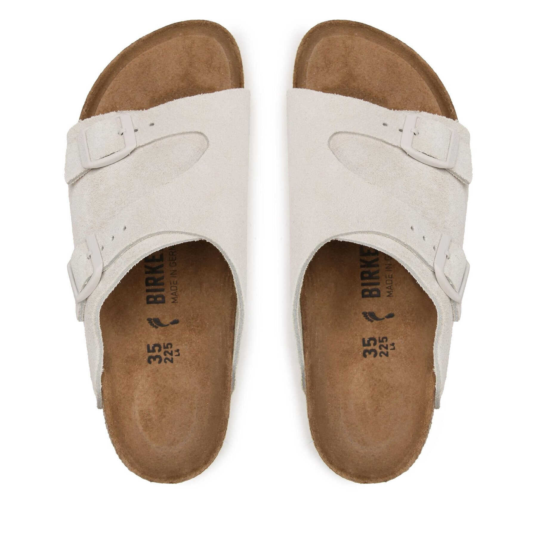 Birkenstock Чехли Zürich 1025008 Бял - Pepit.bg