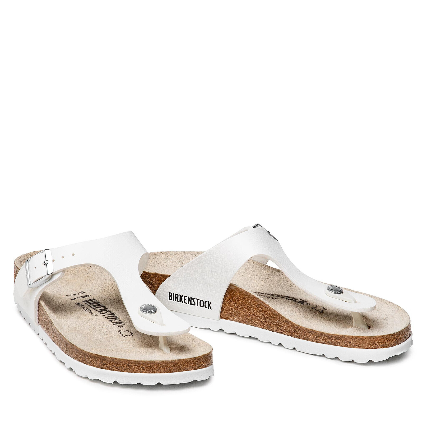 Birkenstock Джапанки Gizeh 0043733 Бял - Pepit.bg