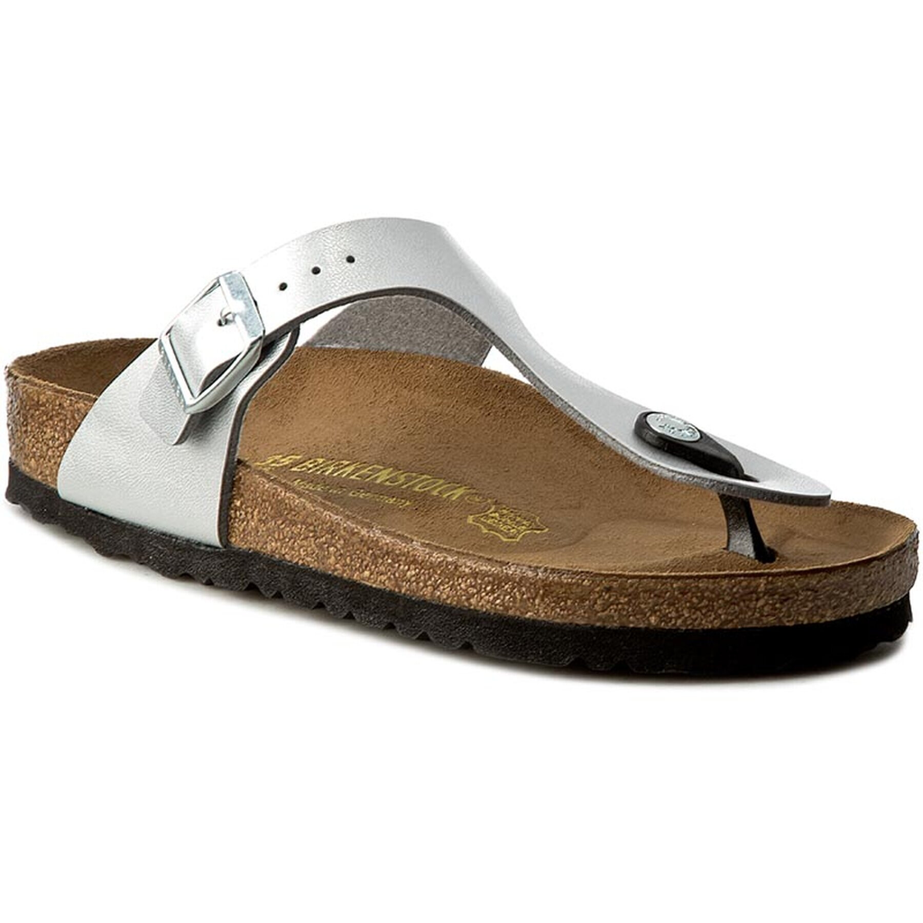 Birkenstock Джапанки Gizeh 0043851 Сребрист - Pepit.bg