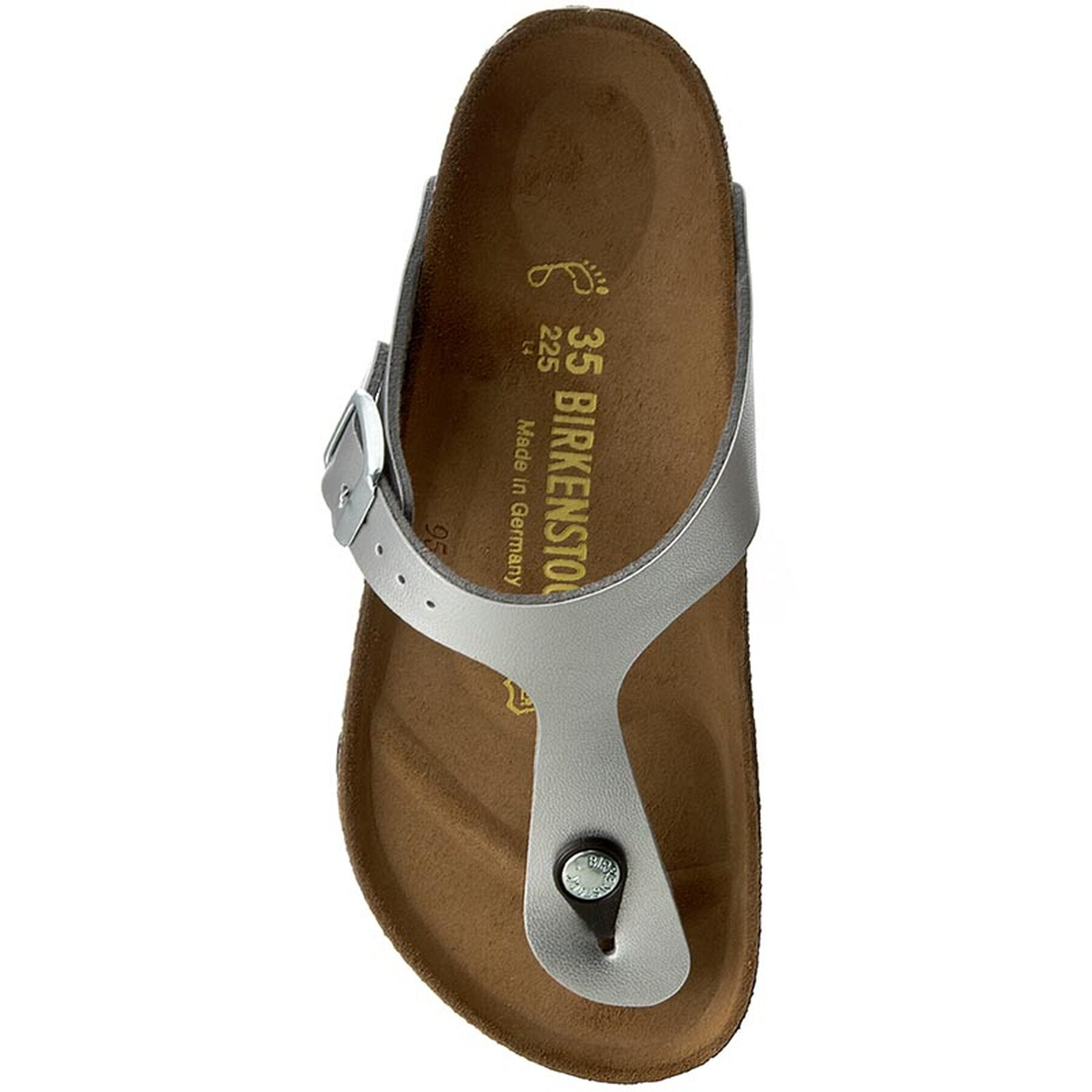 Birkenstock Джапанки Gizeh 0043851 Сребрист - Pepit.bg