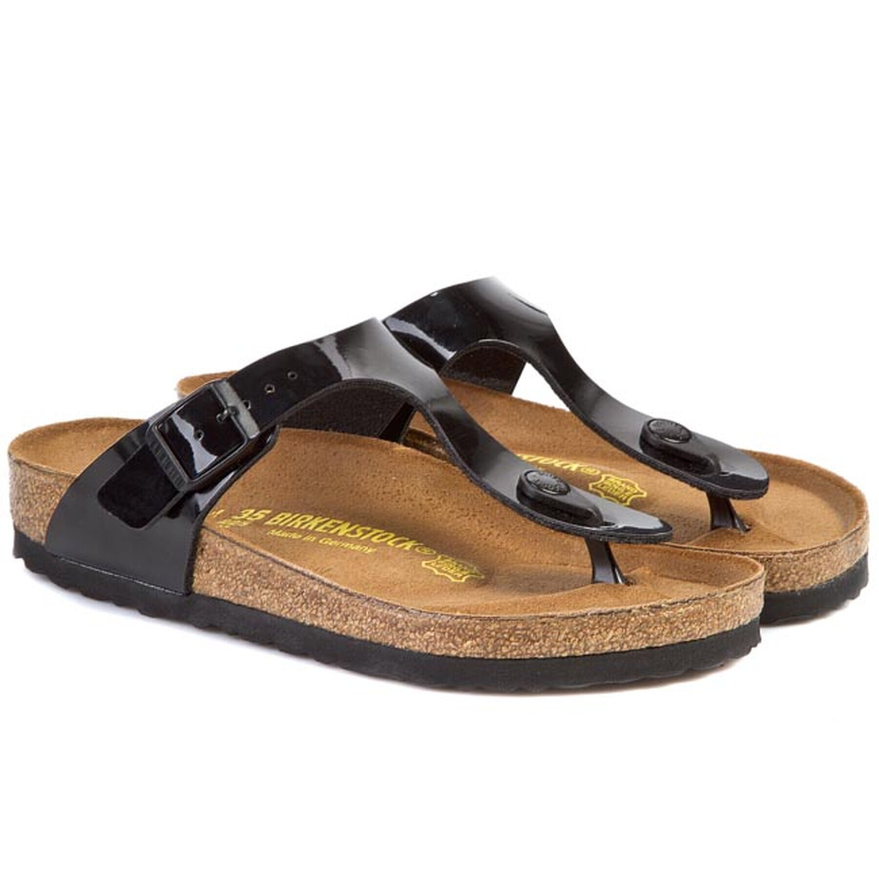 Birkenstock Джапанки Gizeh 043661 Черен - Pepit.bg