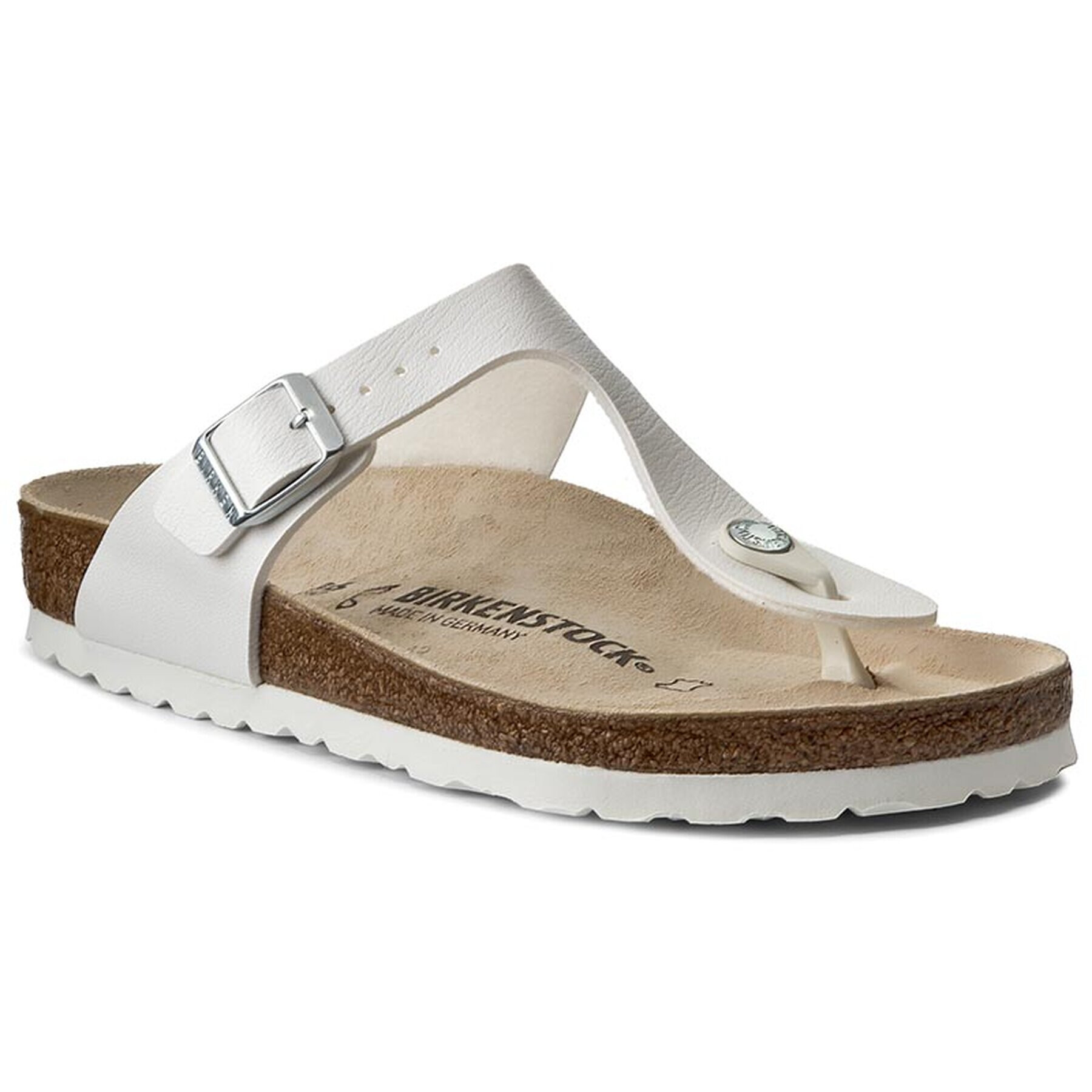 Birkenstock Джапанки Gizeh 043731 Бял - Pepit.bg