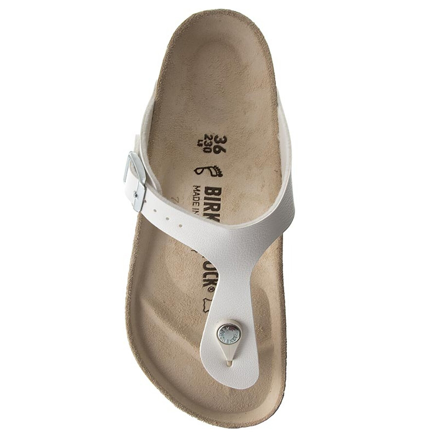 Birkenstock Джапанки Gizeh 043731 Бял - Pepit.bg