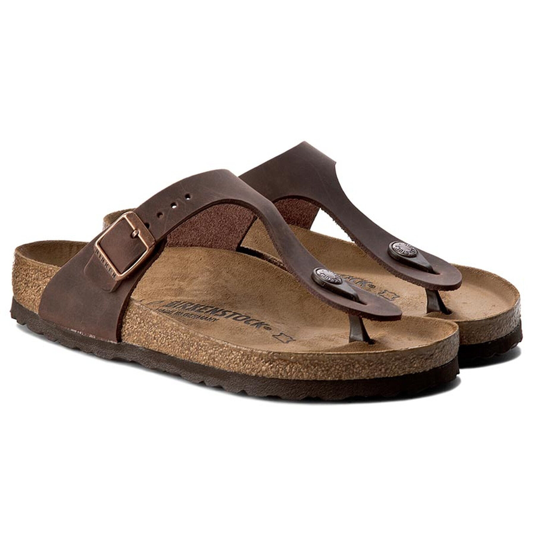 Birkenstock Джапанки Gizeh 0743831 Кафяв - Pepit.bg