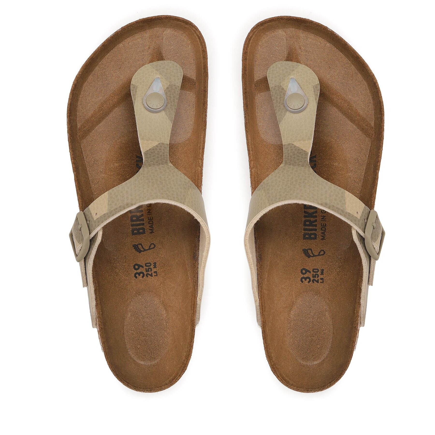 Birkenstock Джапанки Gizeh 1024999 Зелен - Pepit.bg