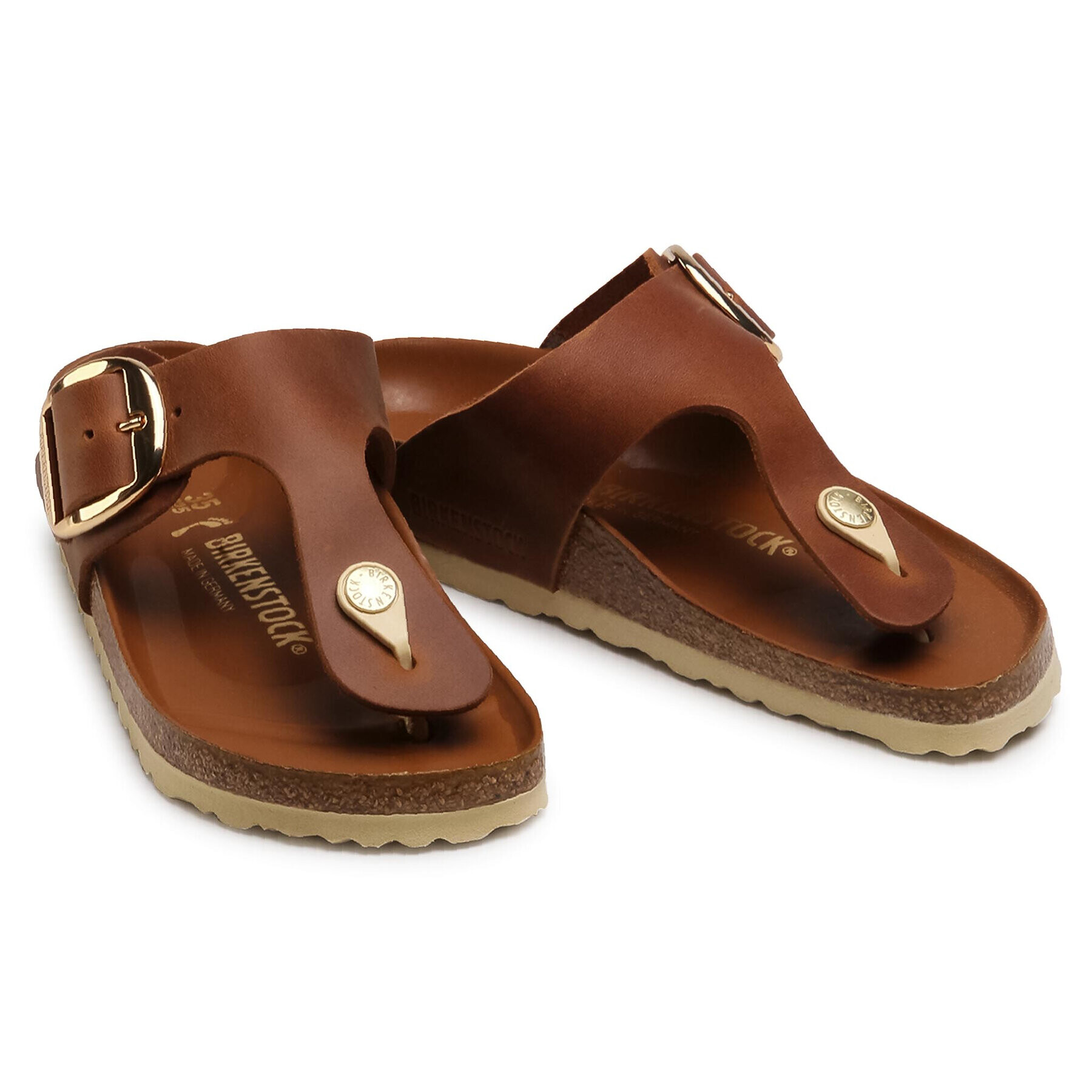 Birkenstock Джапанки Gizeh Big Buckle 1018785 Кафяв - Pepit.bg