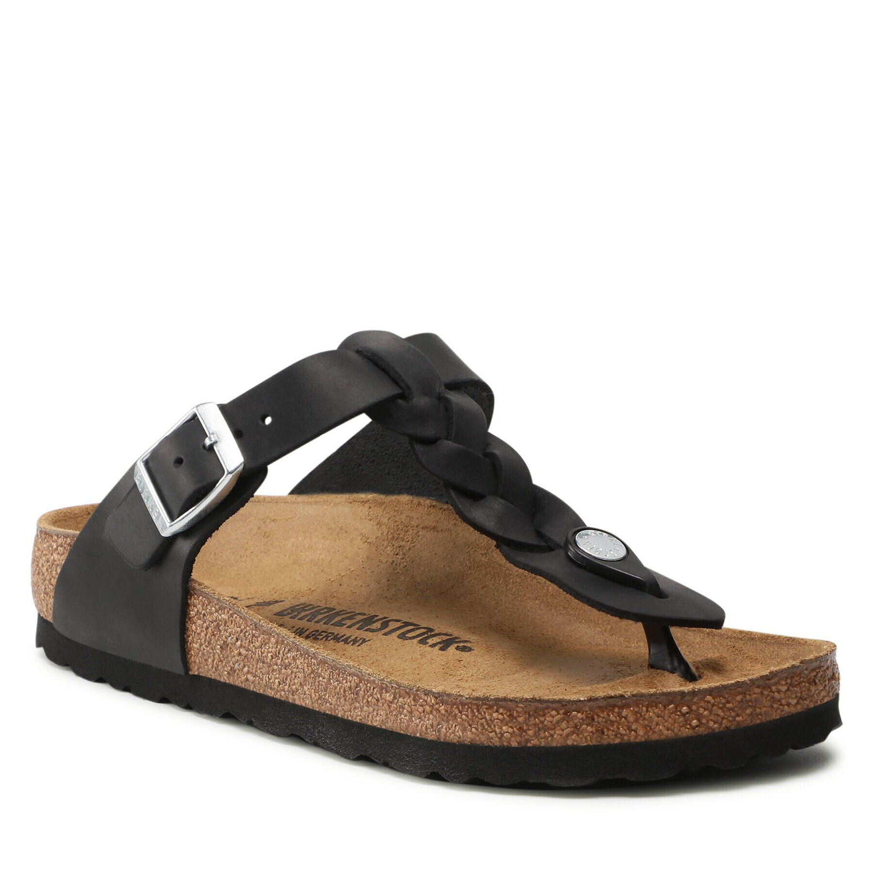 Birkenstock Джапанки Gizeh Braided 1021360 Черен - Pepit.bg