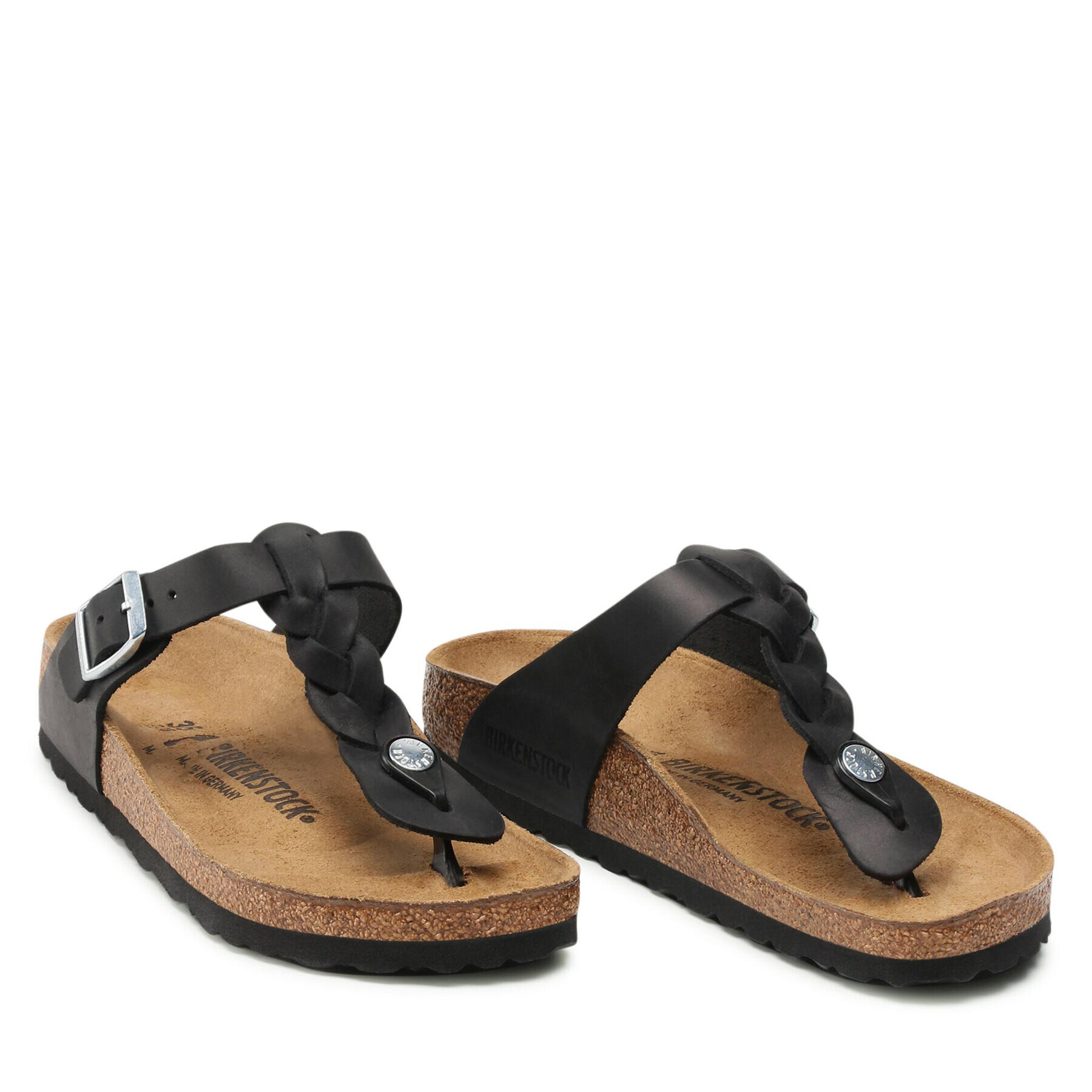 Birkenstock Джапанки Gizeh Braided 1021360 Черен - Pepit.bg