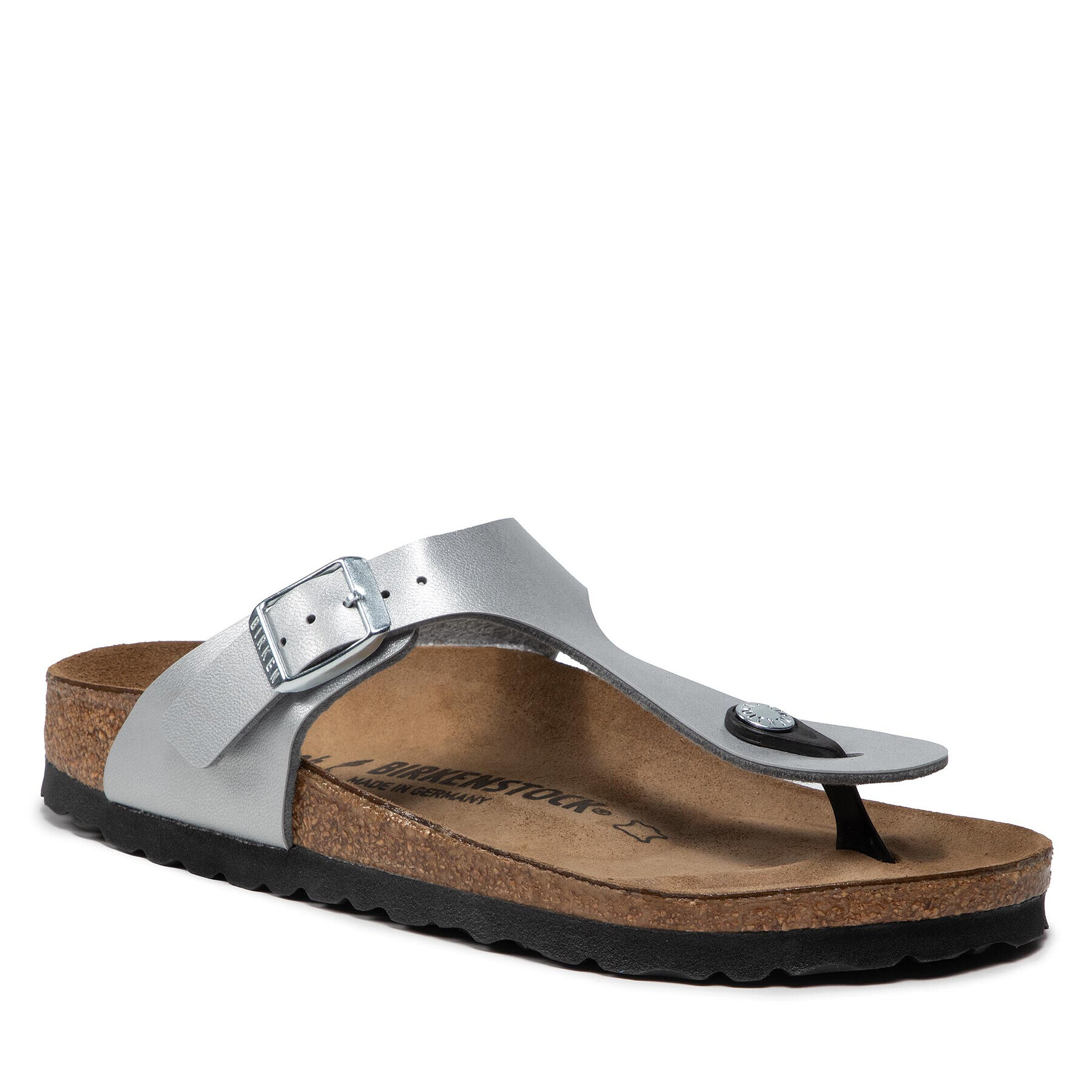 Birkenstock Джапанки Gizeh Bs 0043853 Сребрист - Pepit.bg