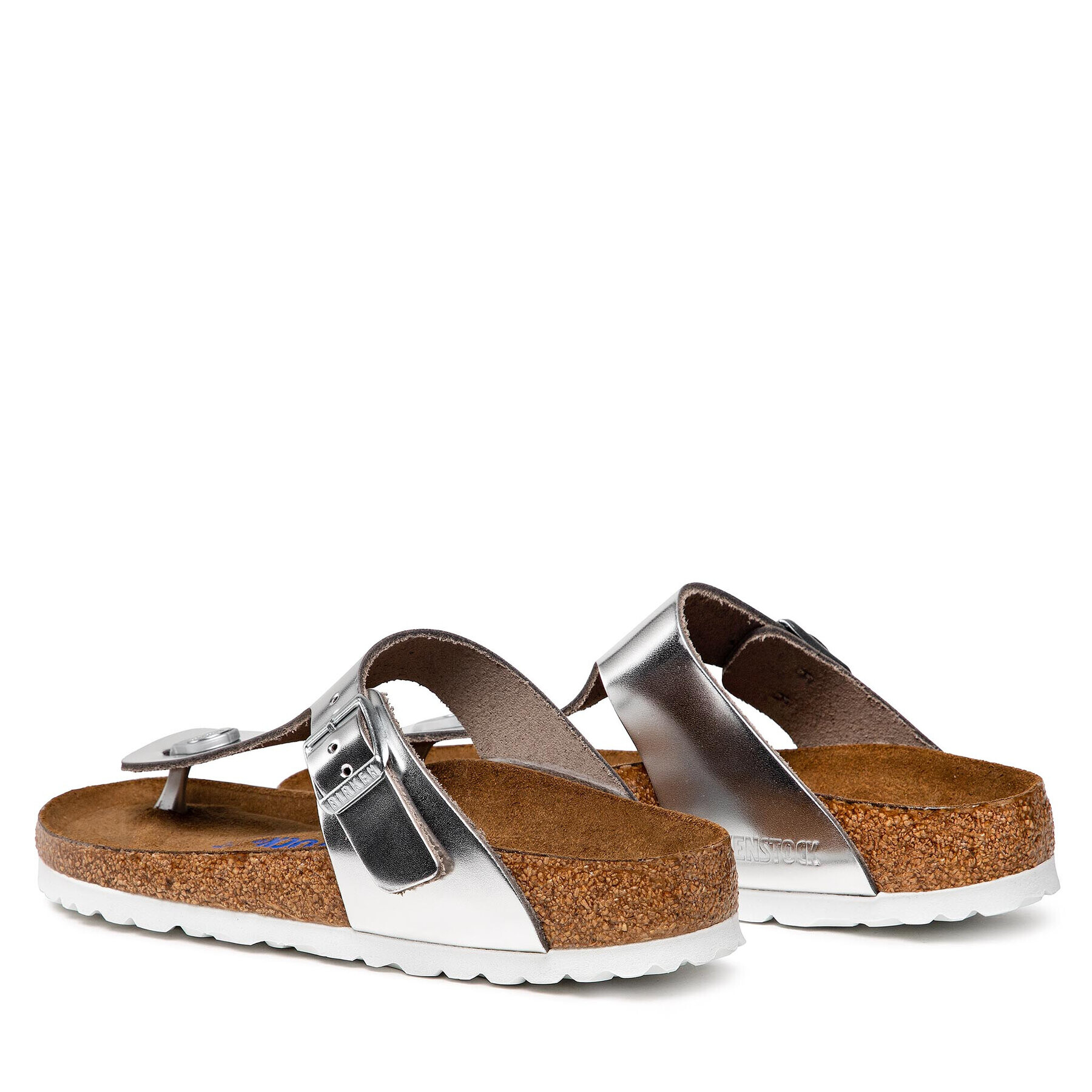 Birkenstock Джапанки Gizeh Bs 1003675 Сребрист - Pepit.bg