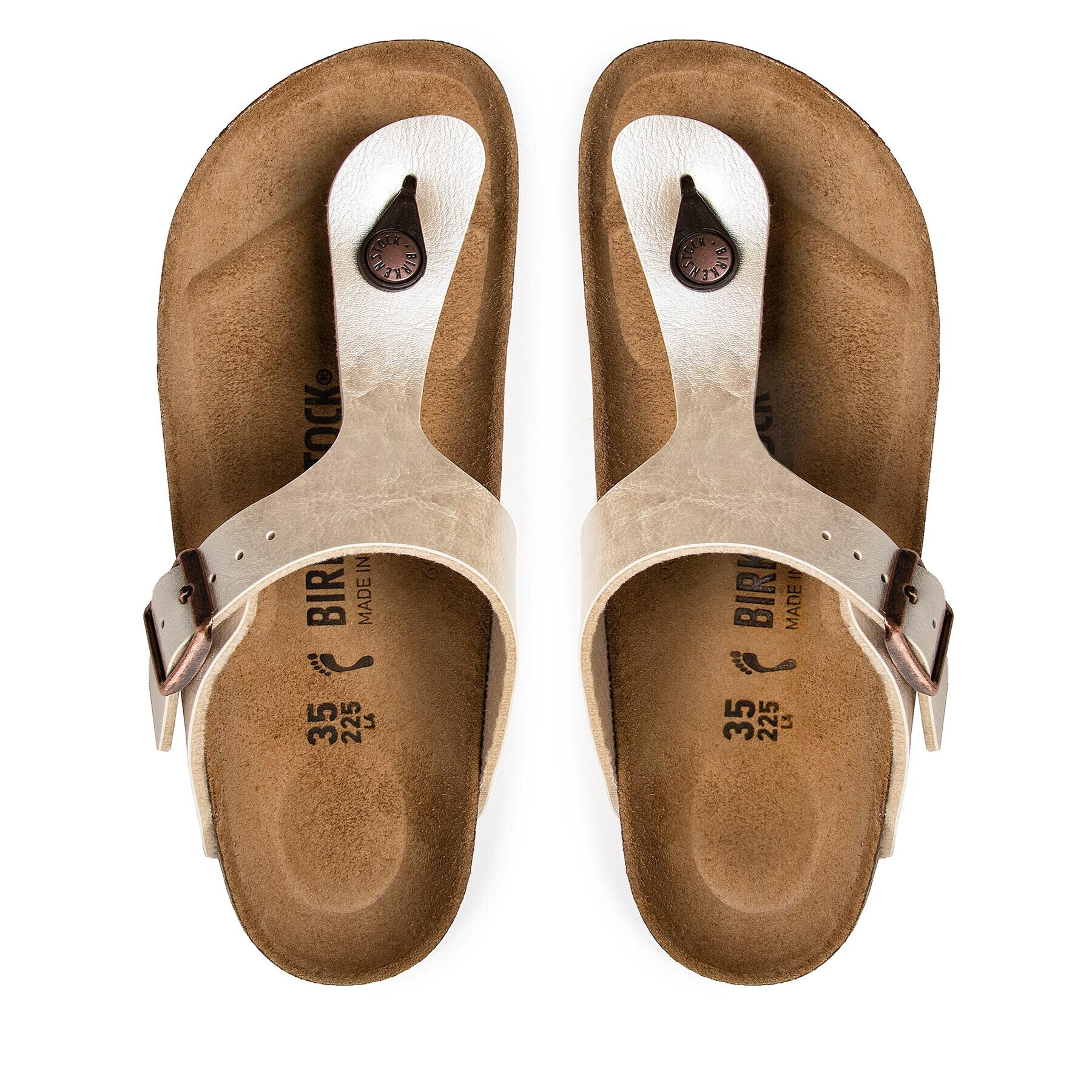 Birkenstock Джапанки Gizeh Bs 943873 Бял - Pepit.bg