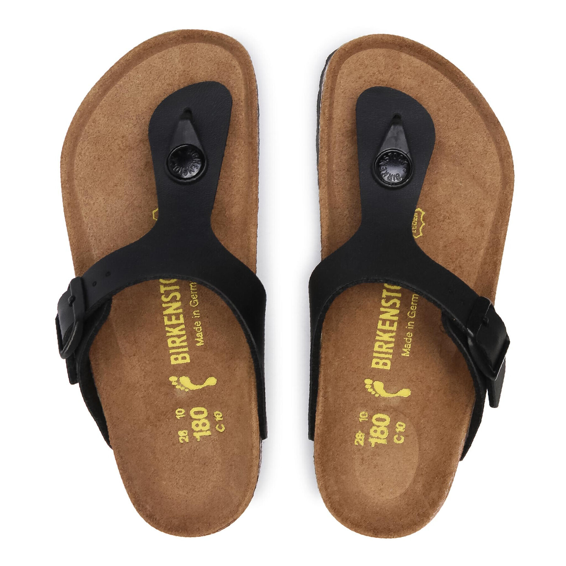 Birkenstock Джапанки Gizeh Kinder 846143 Черен - Pepit.bg